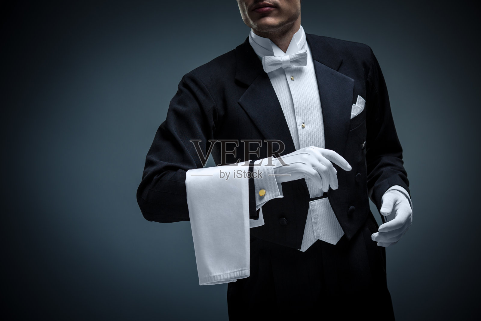 服务员照片摄影图片