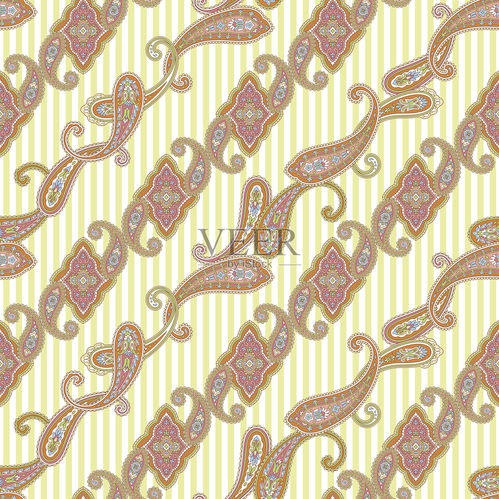 佩斯利演示模式插画图片素材