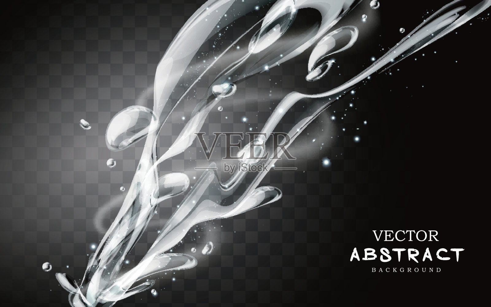 飞溅和雾设计元素图片