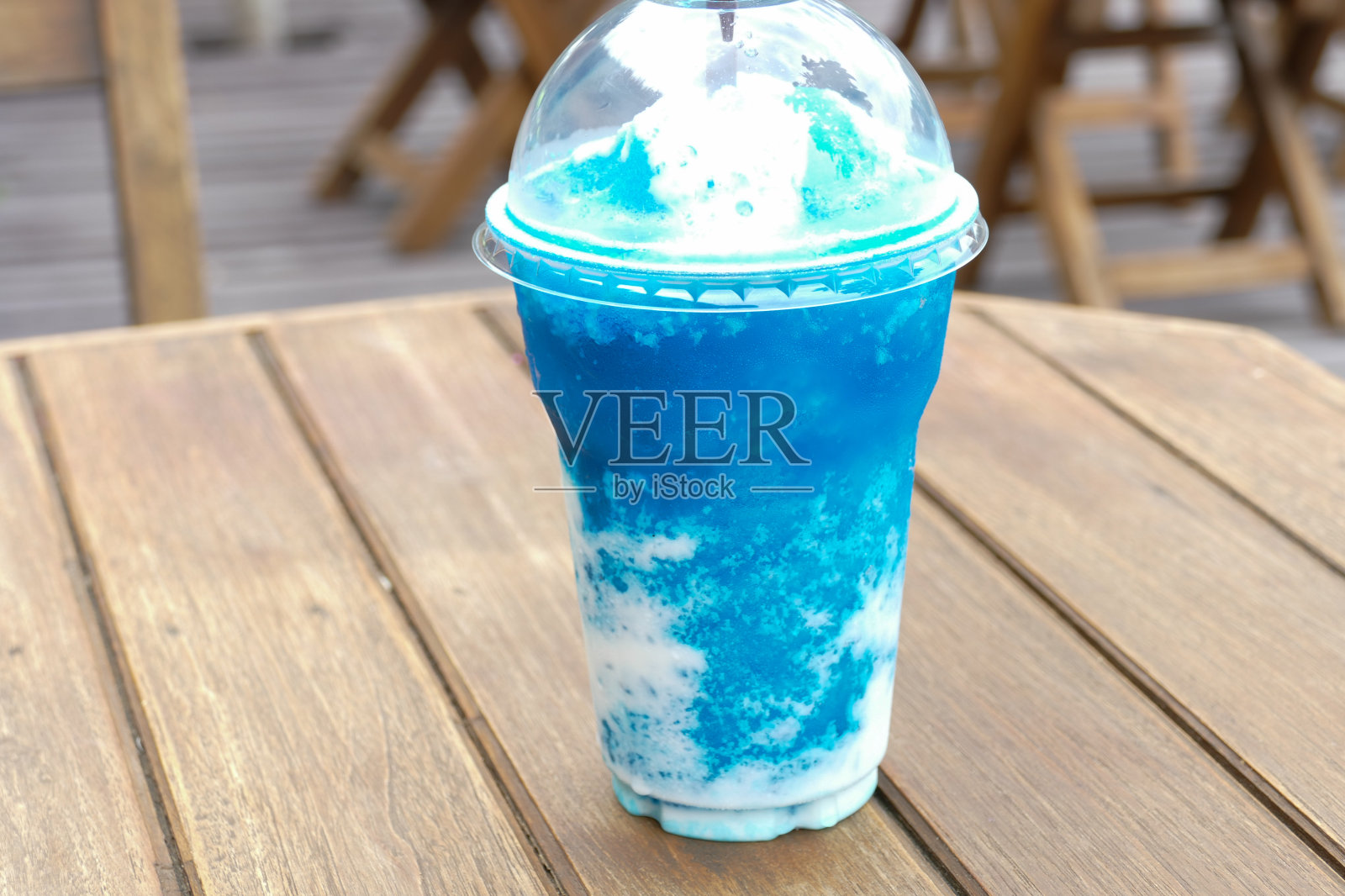 蓝色的柠檬奶昔照片摄影图片