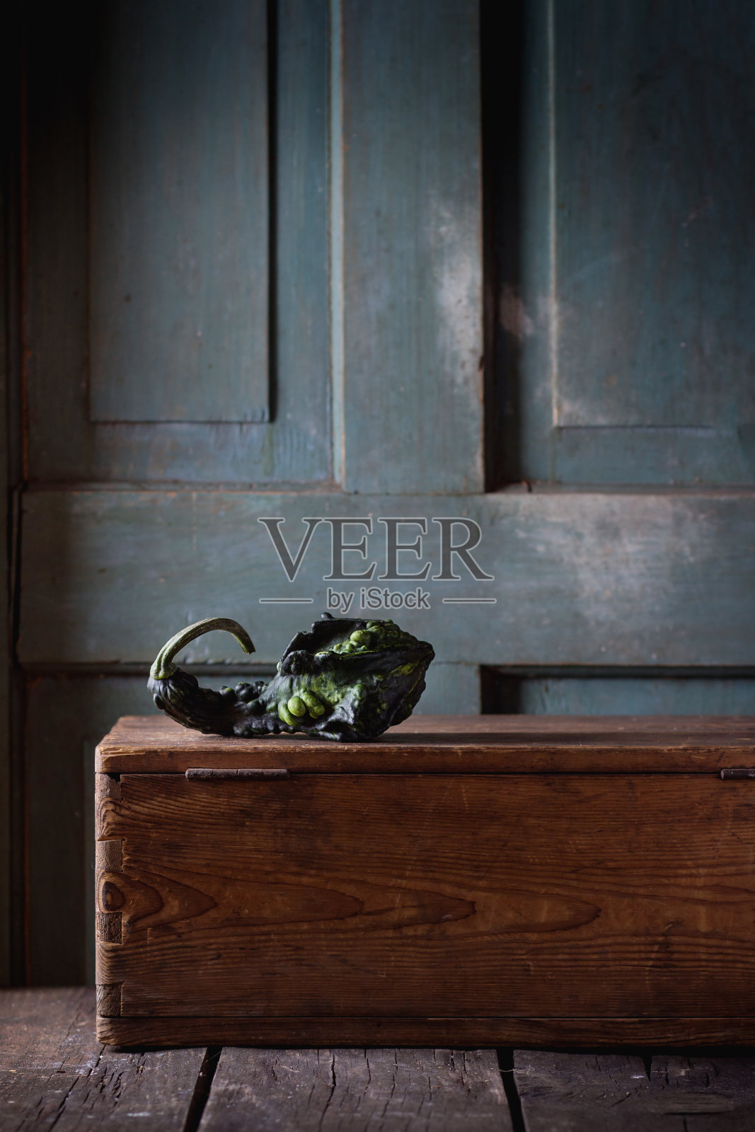 一个装饰南瓜照片摄影图片