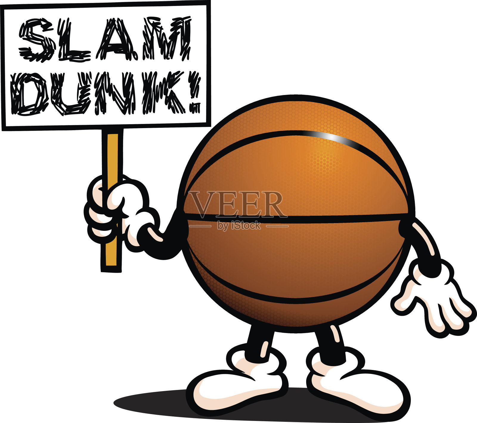 篮球先生插画图片素材