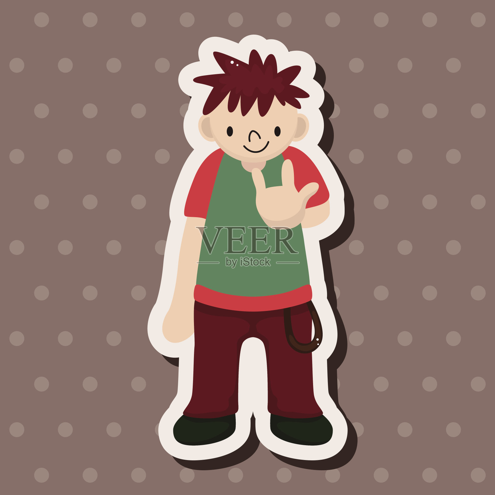 街舞主题元素插画图片素材