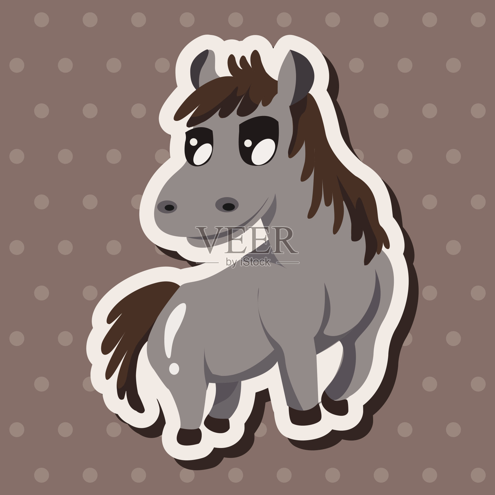 动物马卡通主题元素插画图片素材