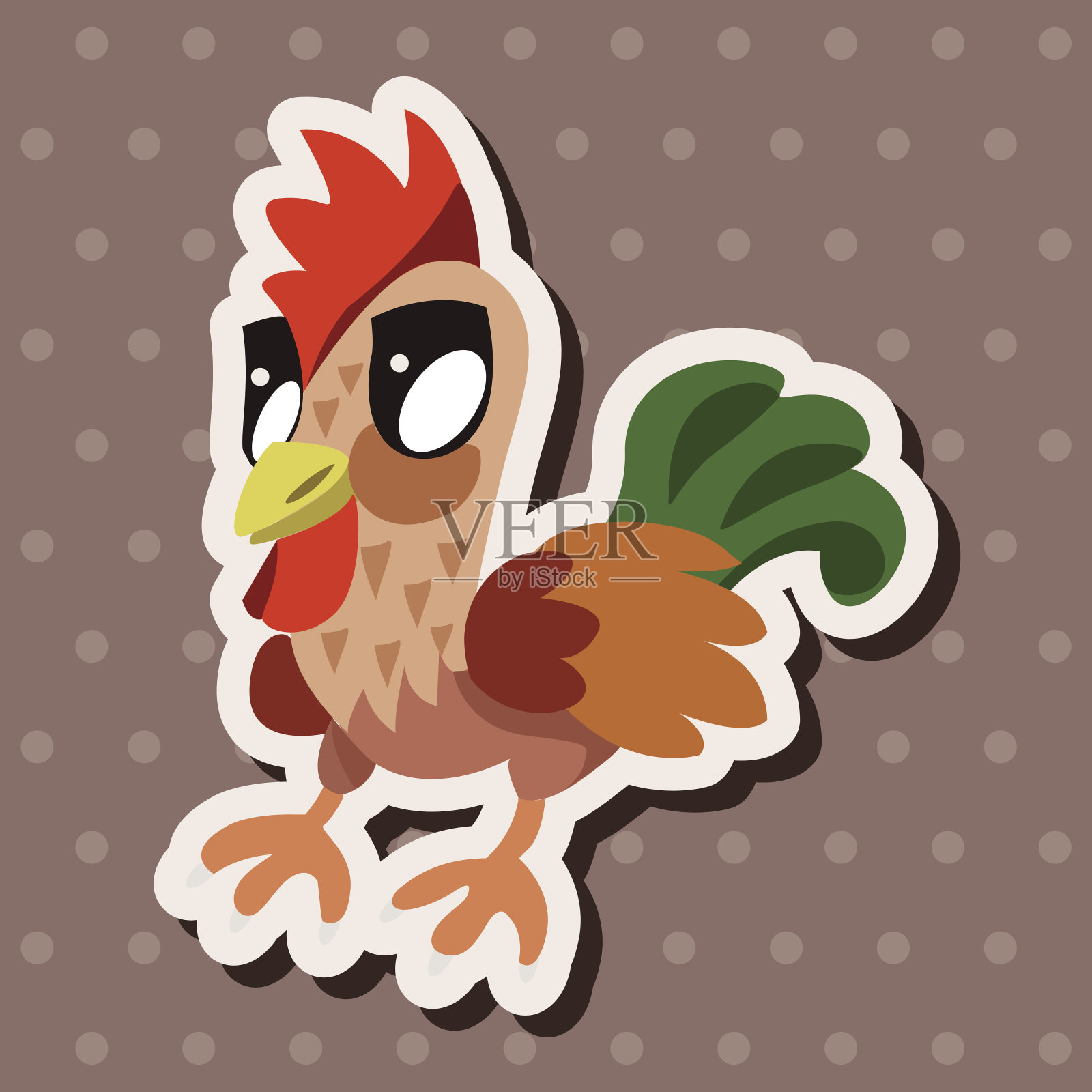 动物公鸡卡通主题元素设计元素图片