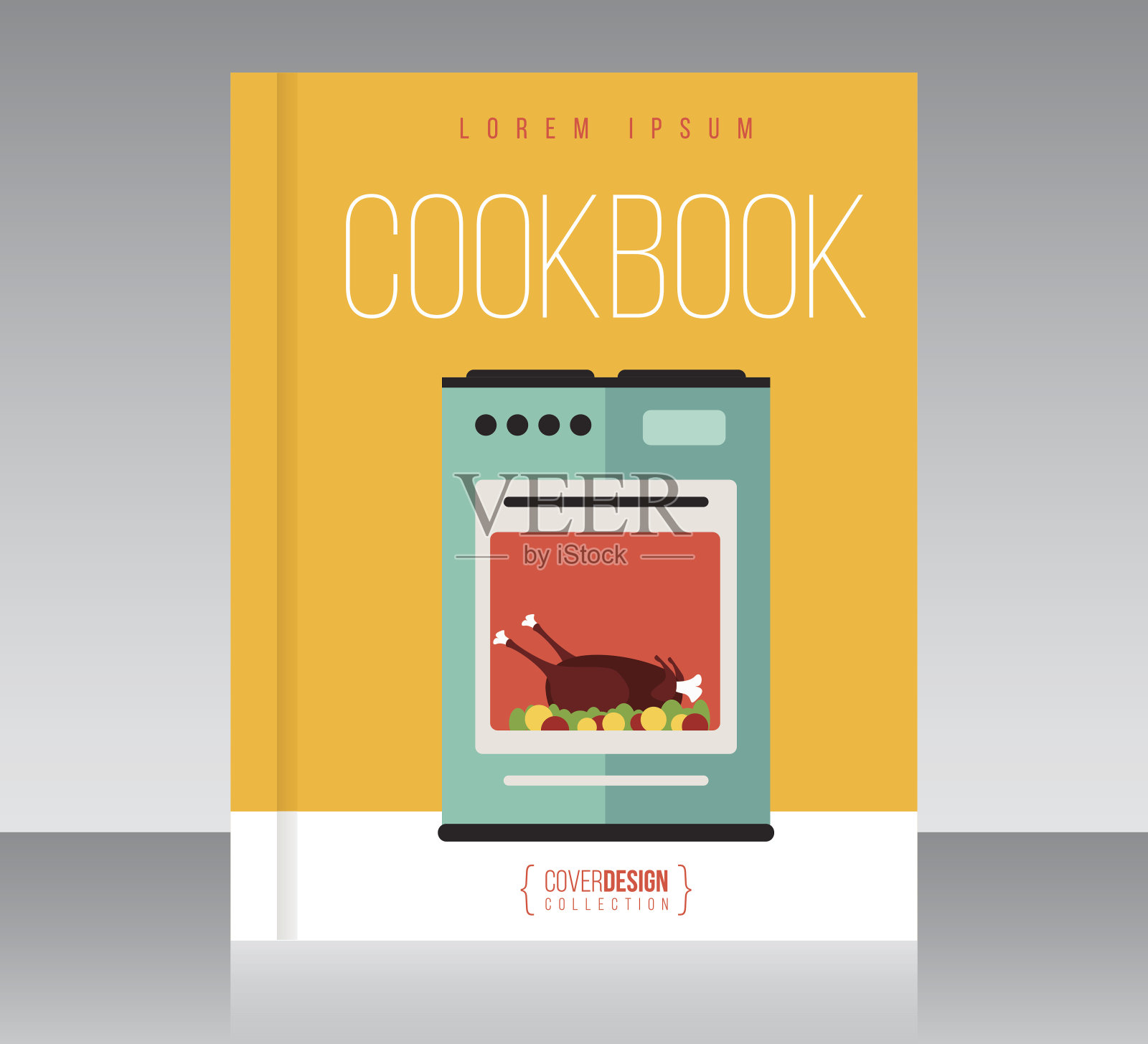 封面设计矢量模板，简约风格插画图片素材