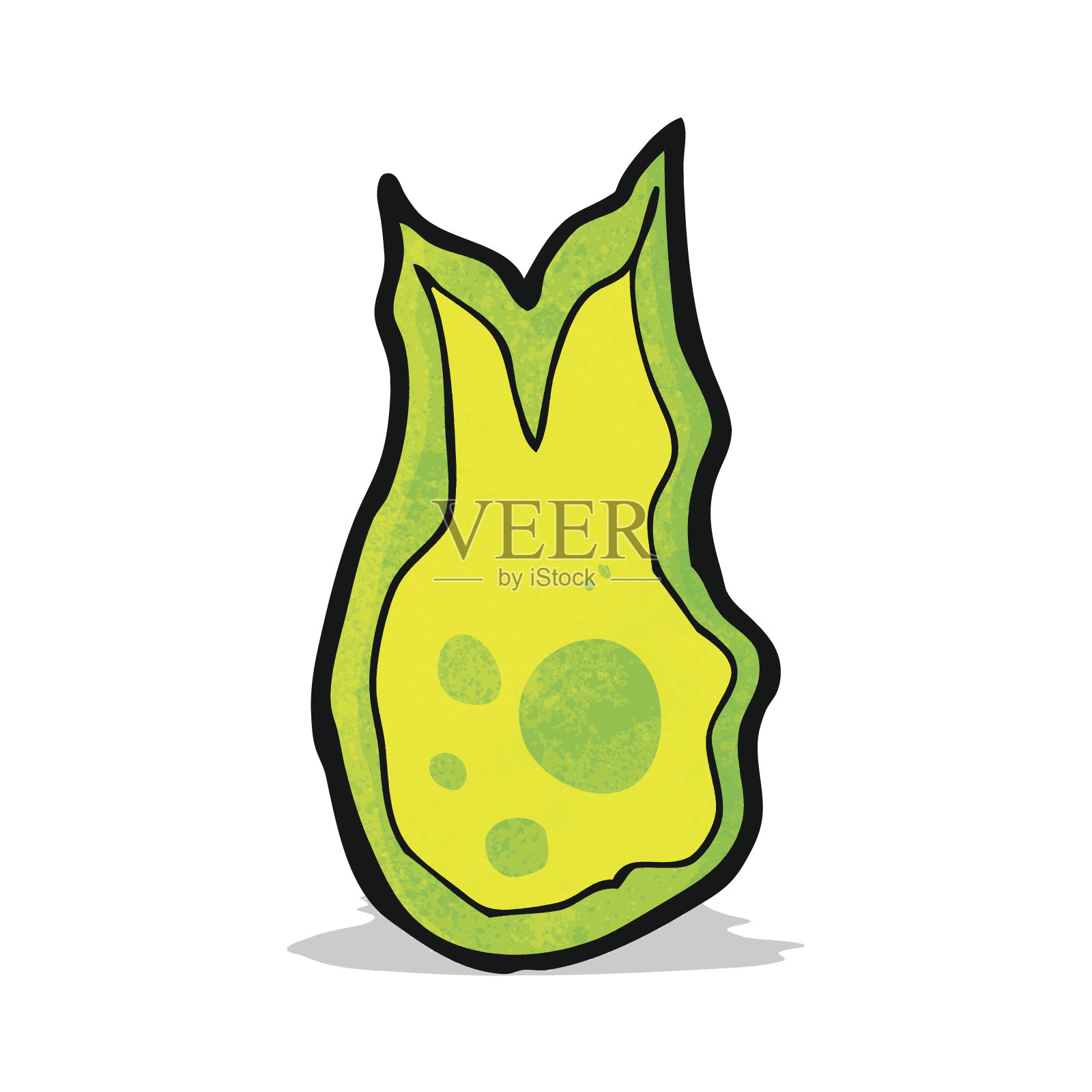 卡通的火球插画图片素材