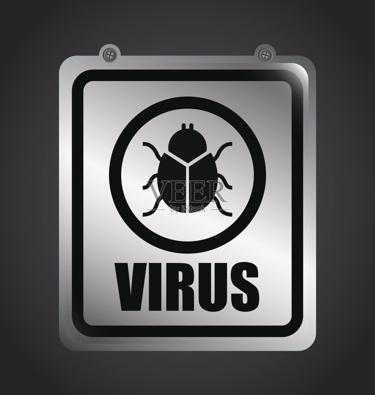 病毒的图标插画图片素材