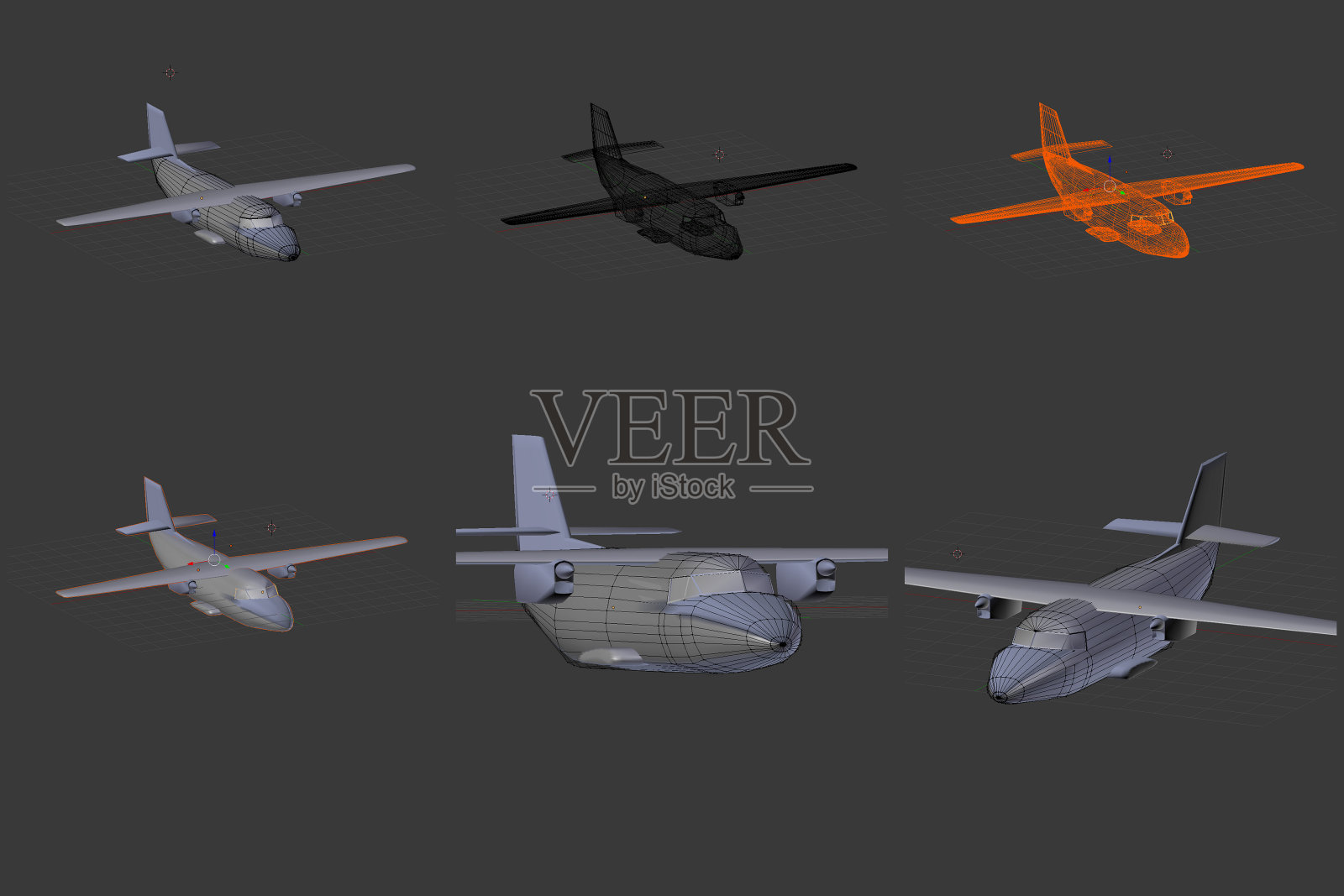 3D飞机模型。照片摄影图片