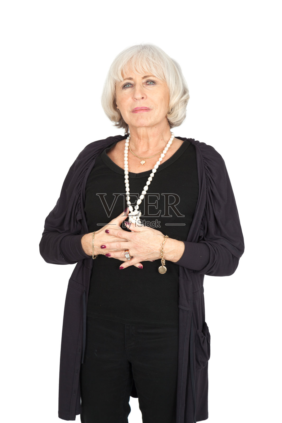 美丽的女人在不同的衣服里有不同的表情照片摄影图片