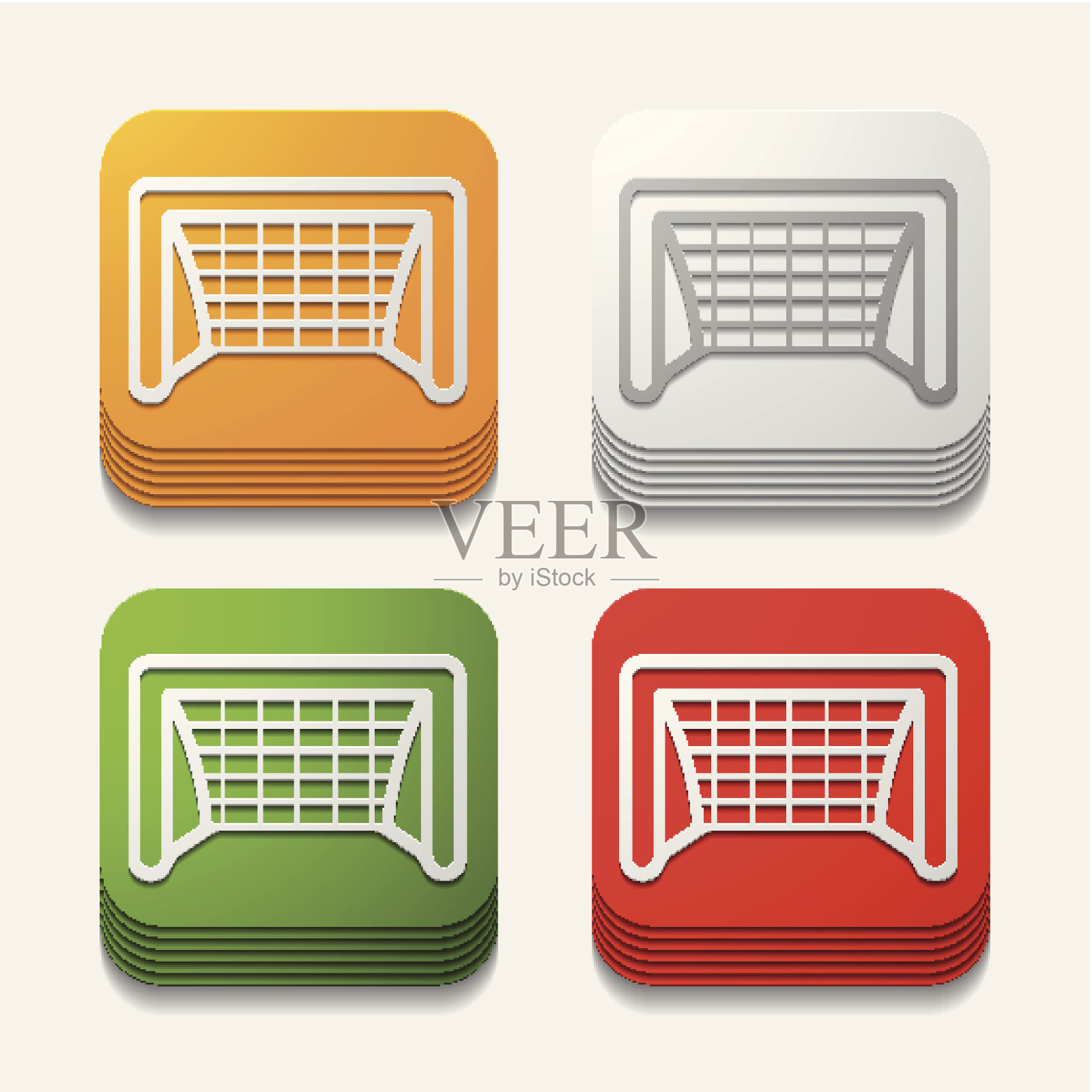 方形按钮:门插画图片素材