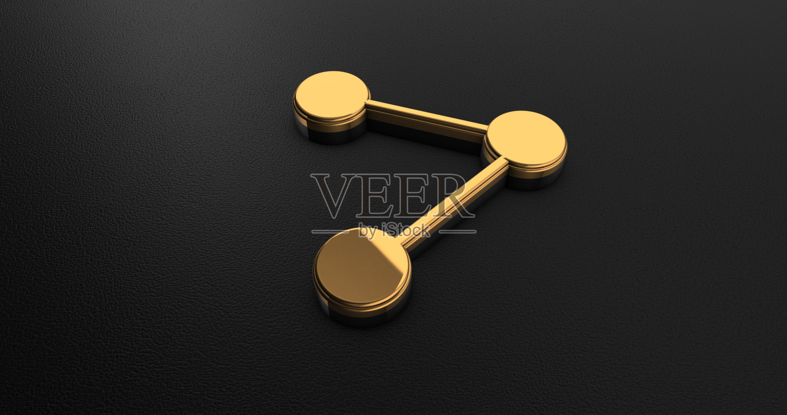 奢侈品设计3d黄金分析图标黑色皮革照片摄影图片