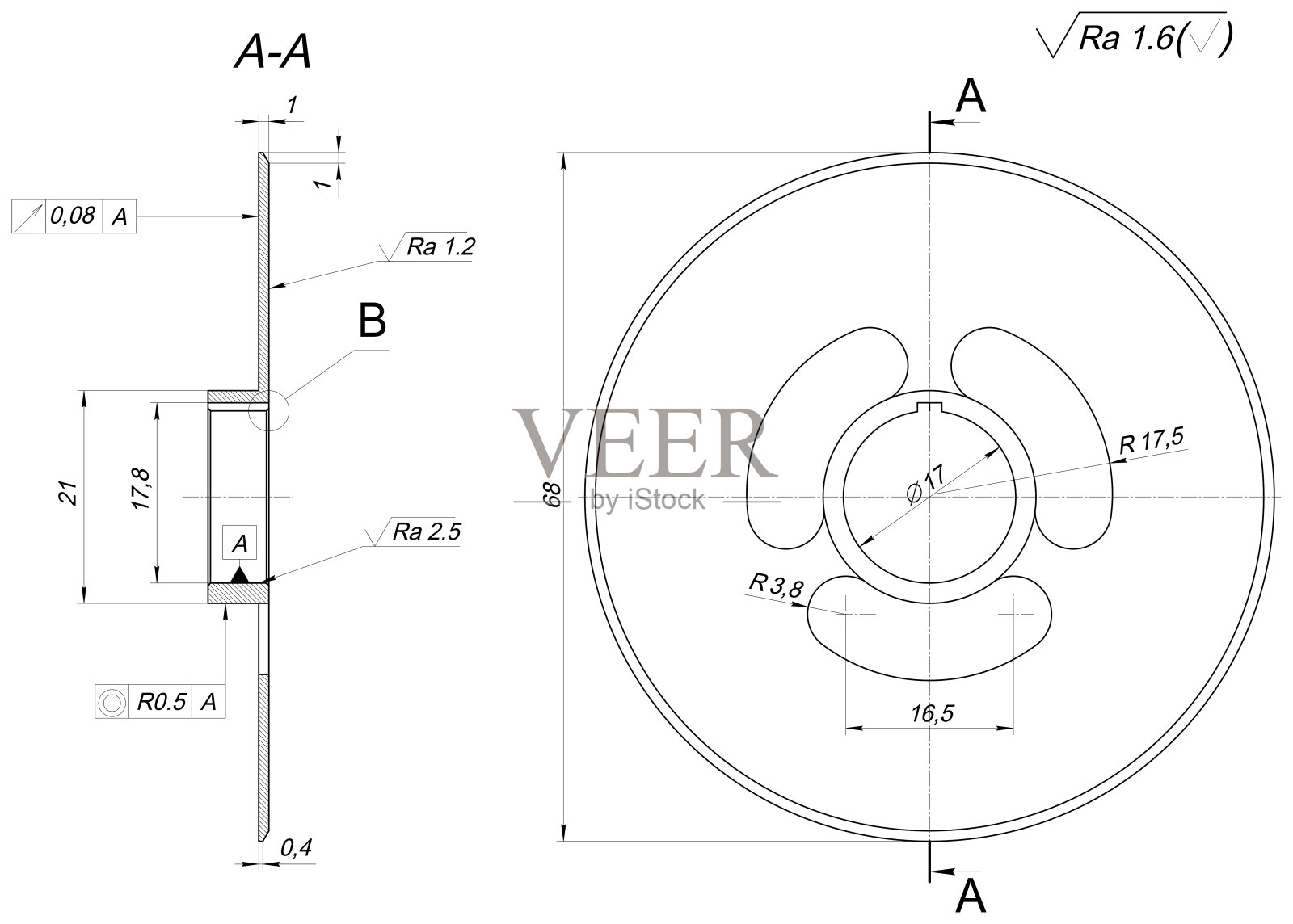 带根的车轮工程示意图照片摄影图片