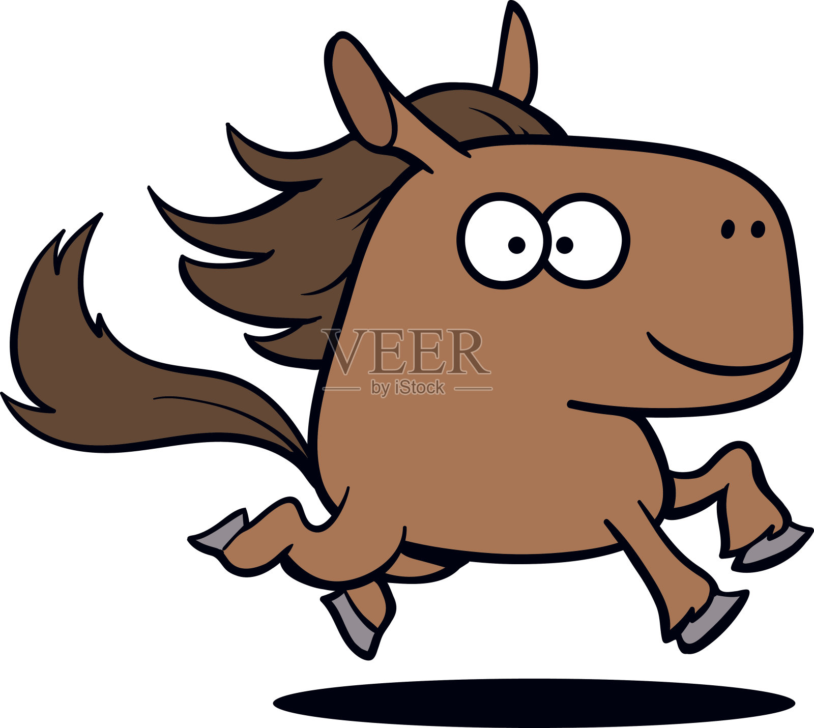 马插画图片素材