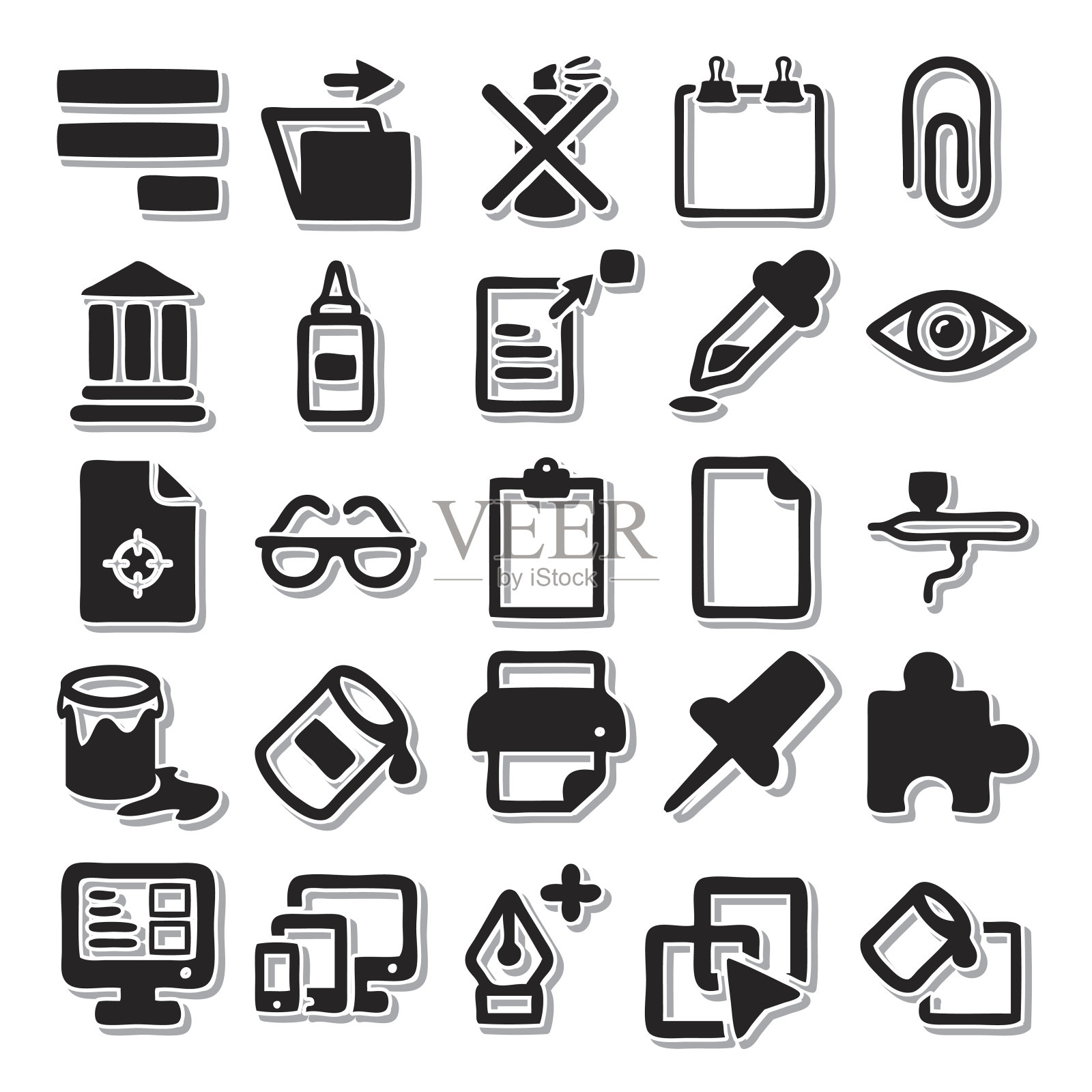 商务办公图标集图标素材