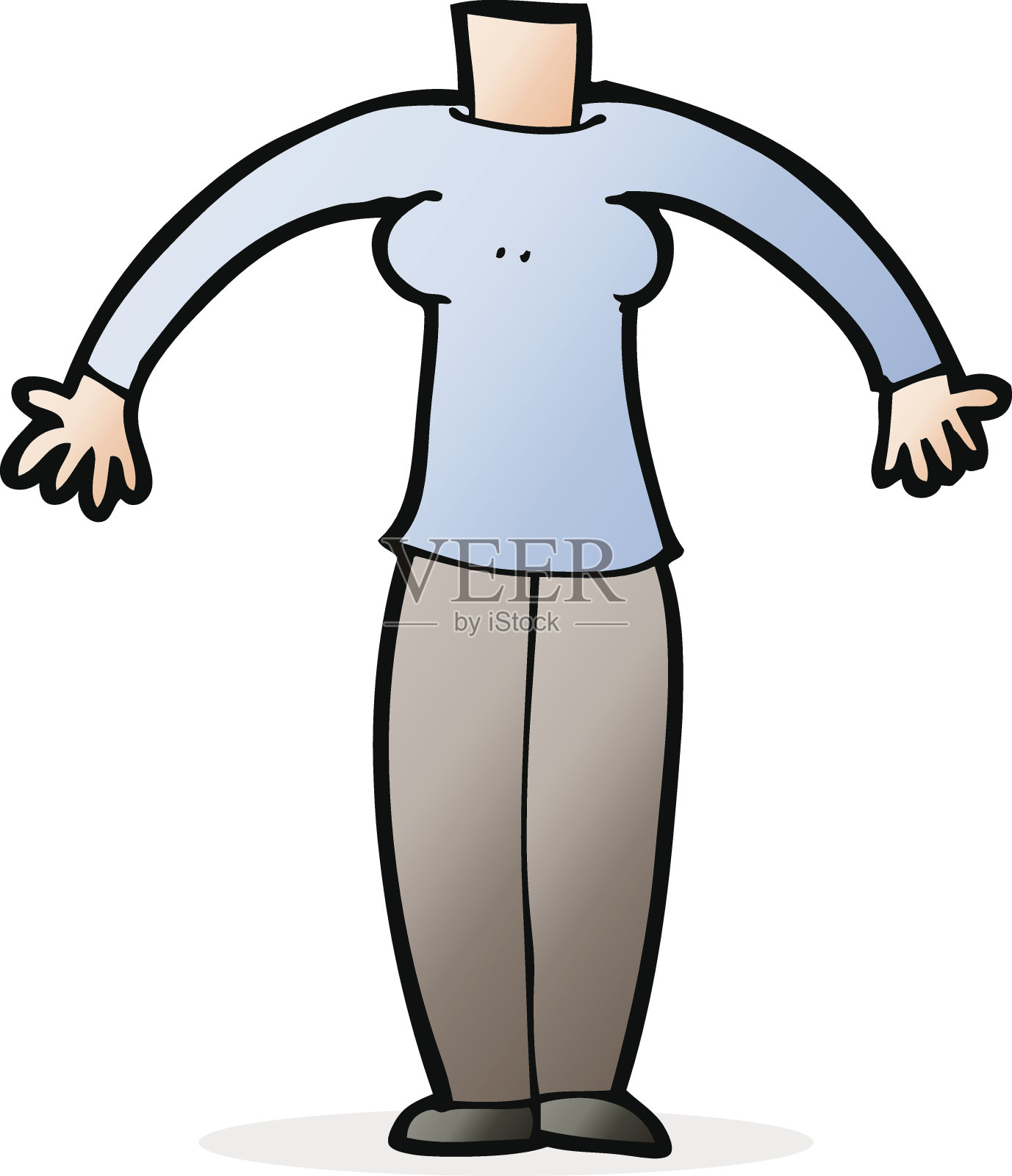 卡通身体(混合搭配卡通或添加自己的照片)设计元素图片