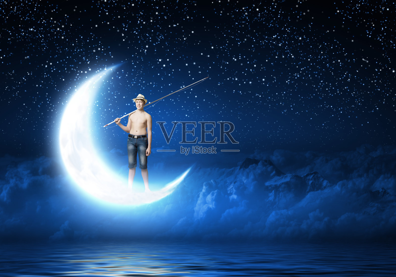 让我们去钓鱼照片摄影图片