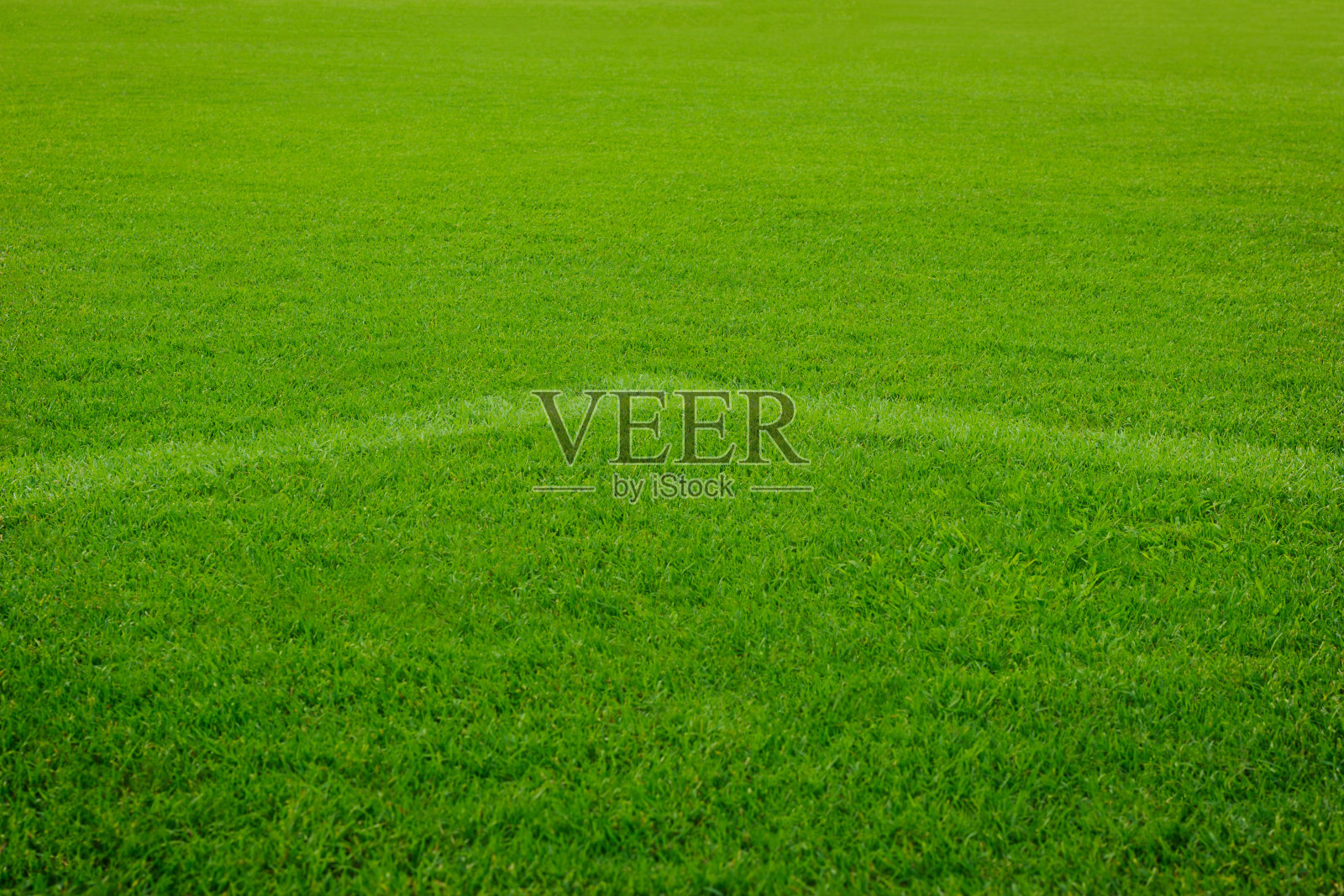 草地足球场上的白色角线球门照片摄影图片