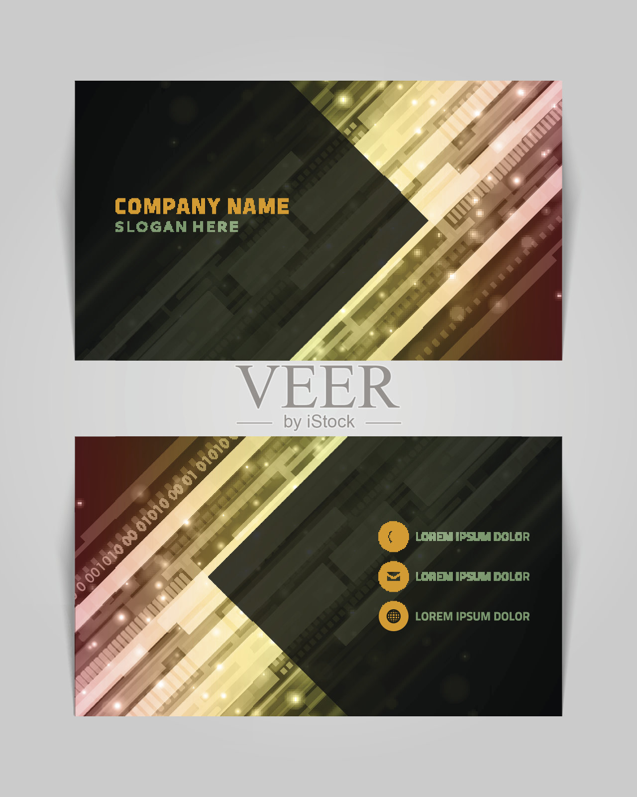 向量抽象创意名片设计模板设计模板素材