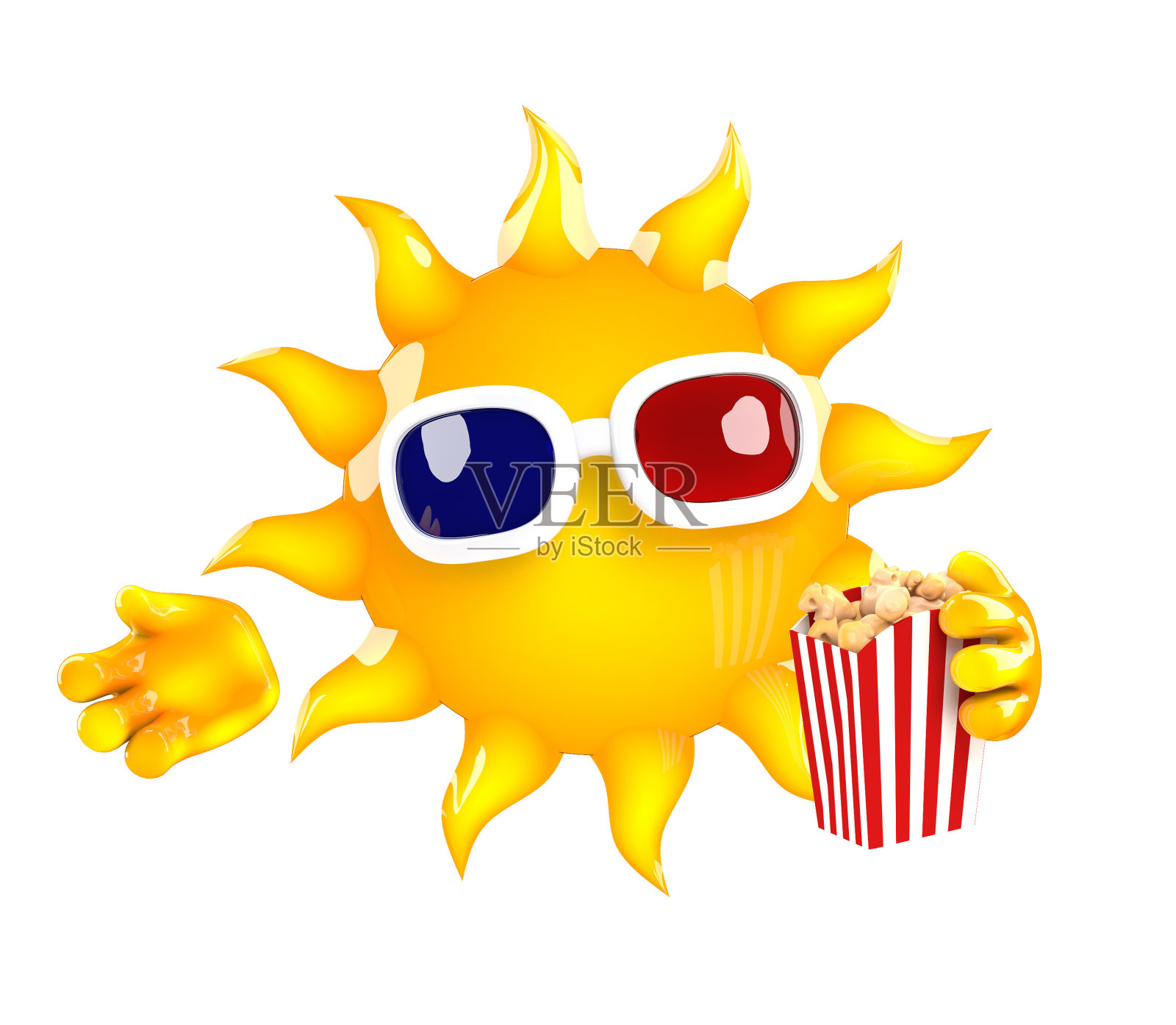 3d太阳在看电影照片摄影图片