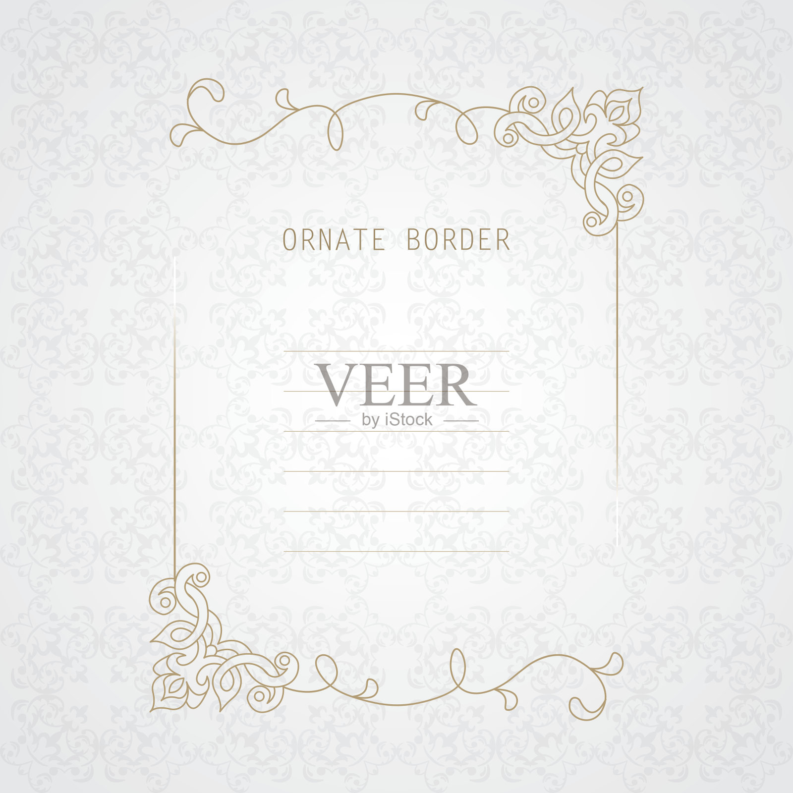 向量装饰框。设计模板素材