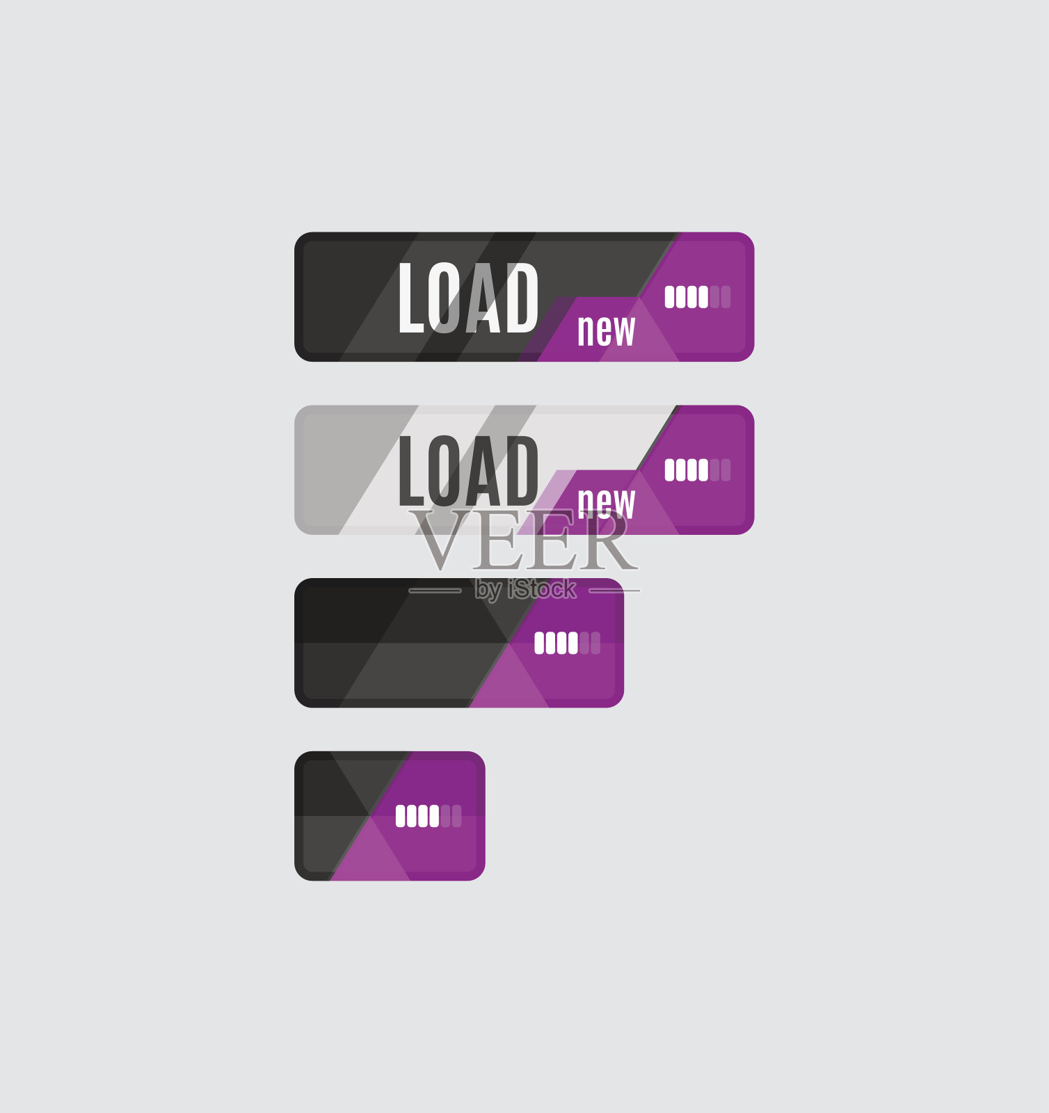 加载按钮，未来的高科技UI设计插画图片素材