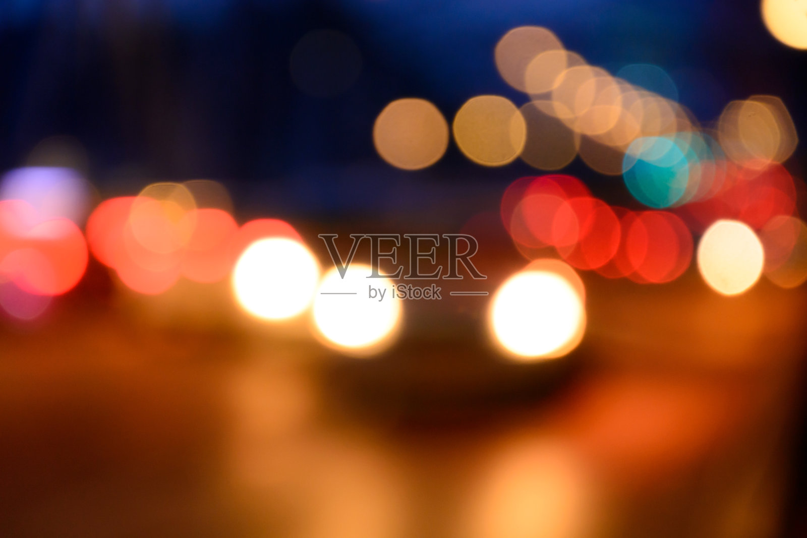 摘要散景城市夜景背景照片摄影图片