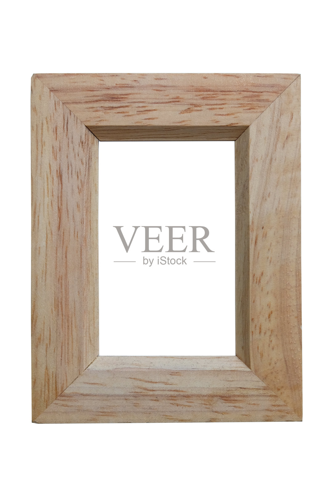 木桌上的相框。照片摄影图片