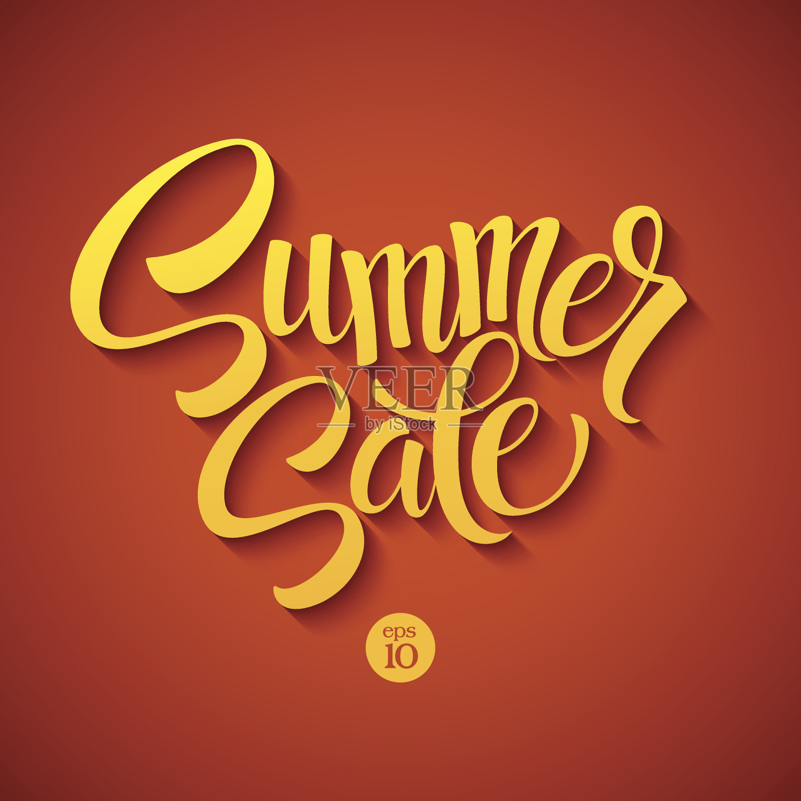 橙色背景的夏季促销信息设计元素图片