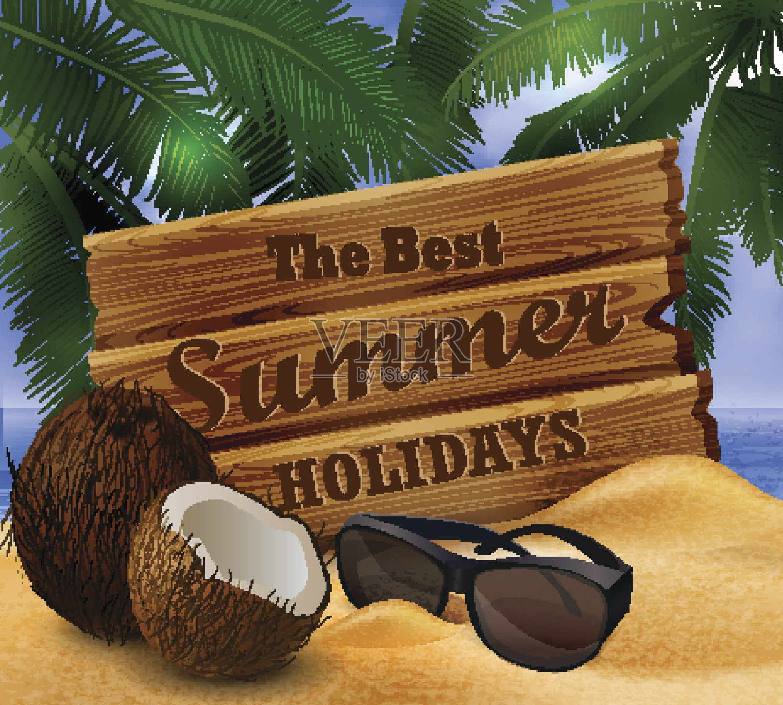 热带向量背景插画图片素材