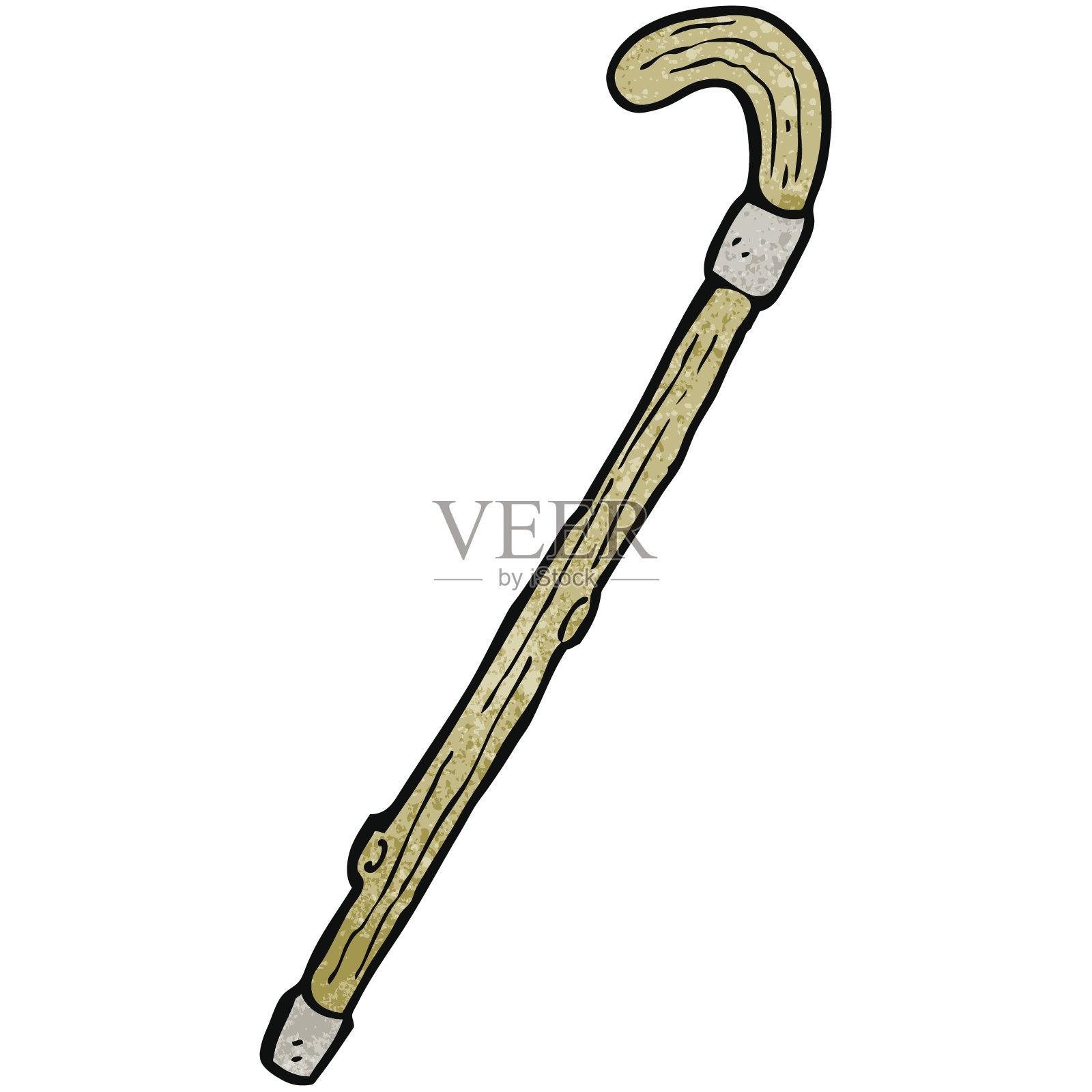 卡通手杖设计元素图片