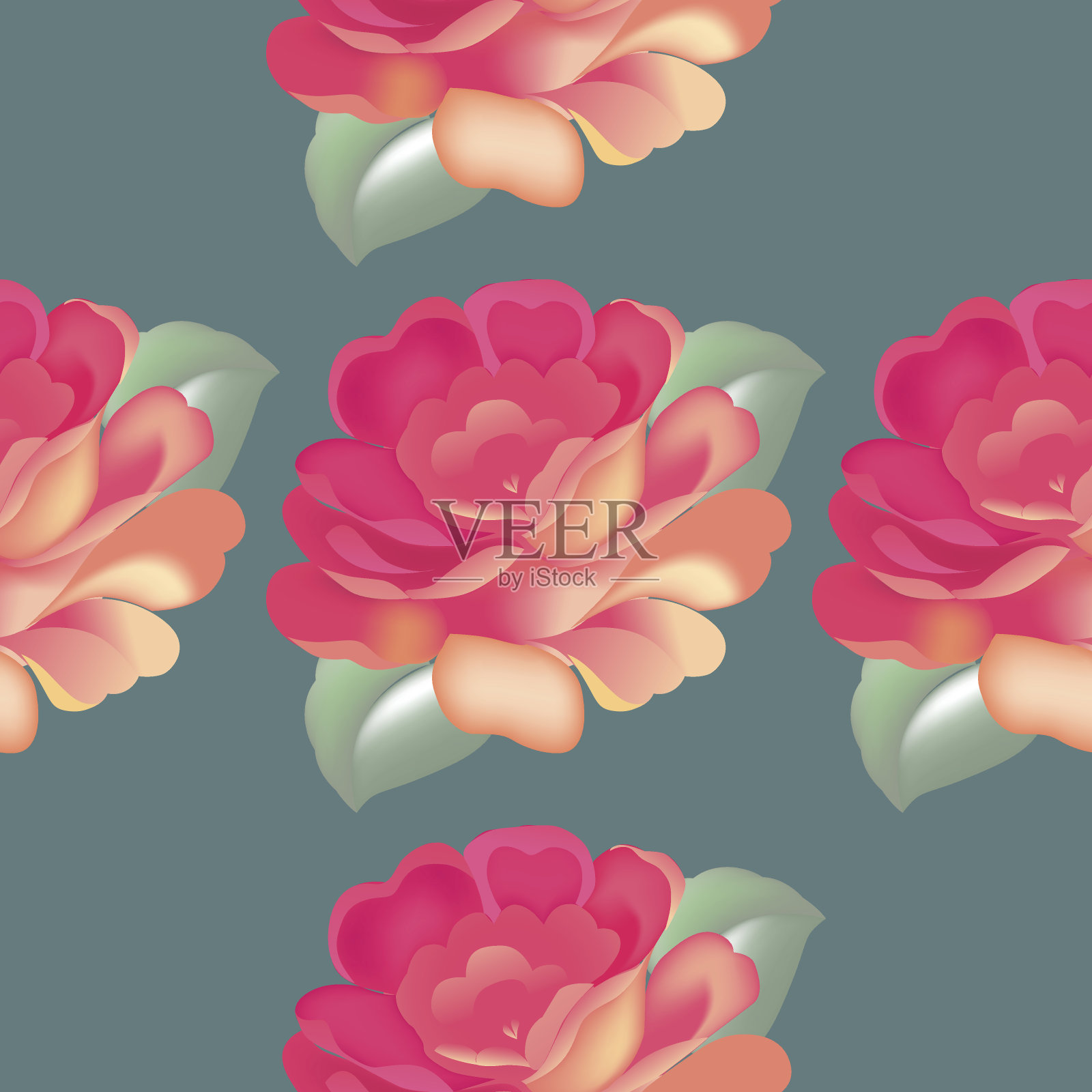 俄罗斯传统风格的无缝图案。插画图片素材