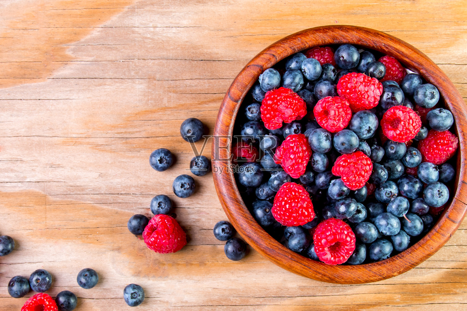 蓝莓和树莓照片摄影图片