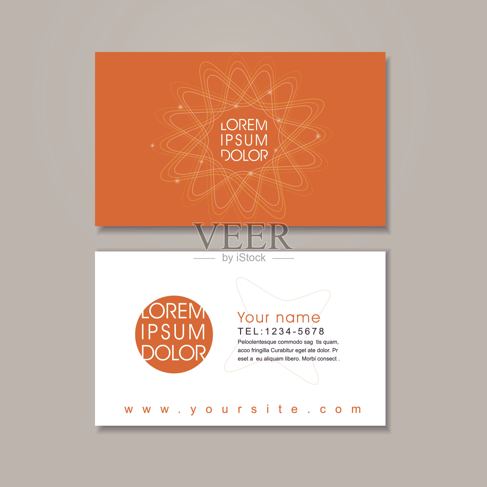 优雅的名片设计模板设计模板素材