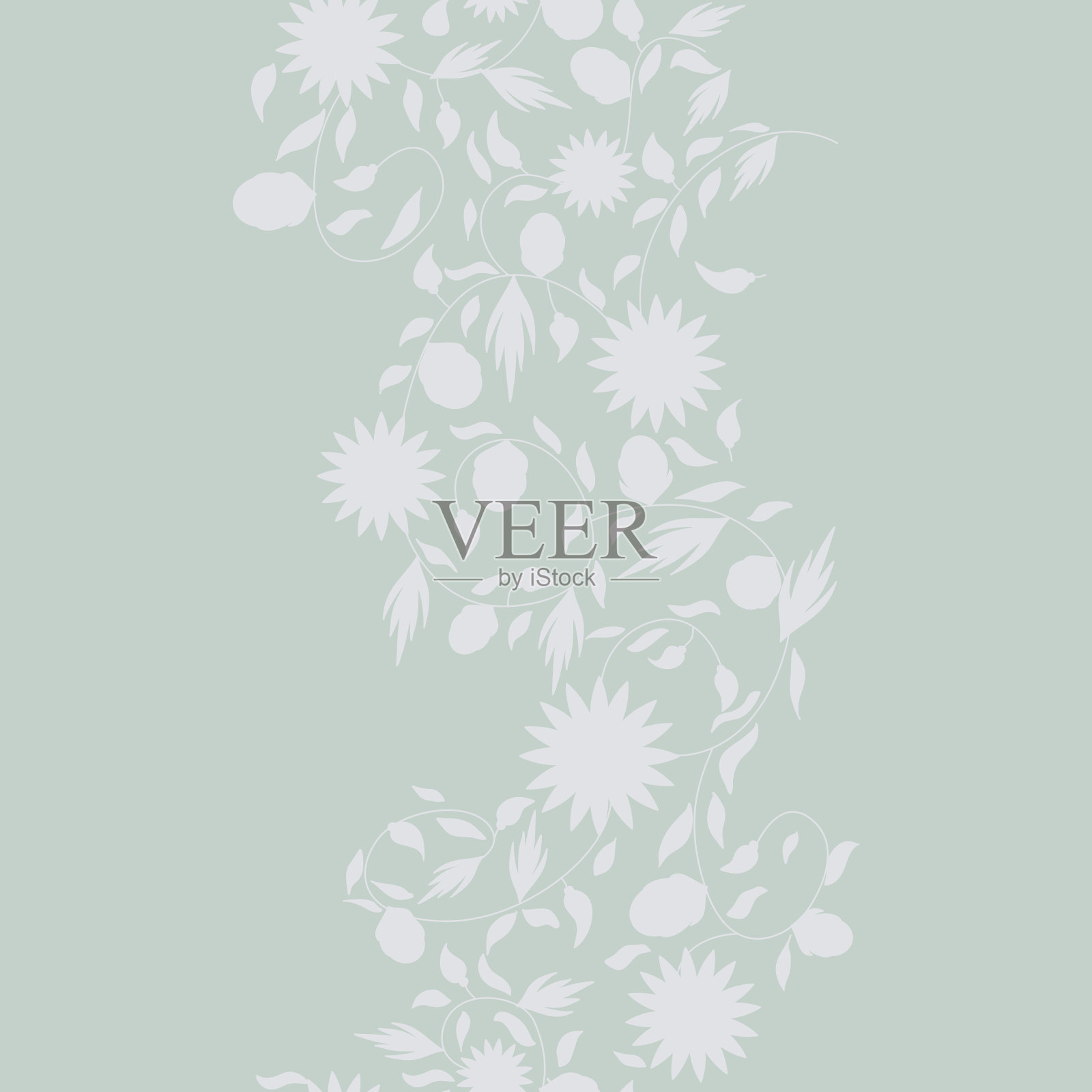 向日葵花无缝背景插画图片素材