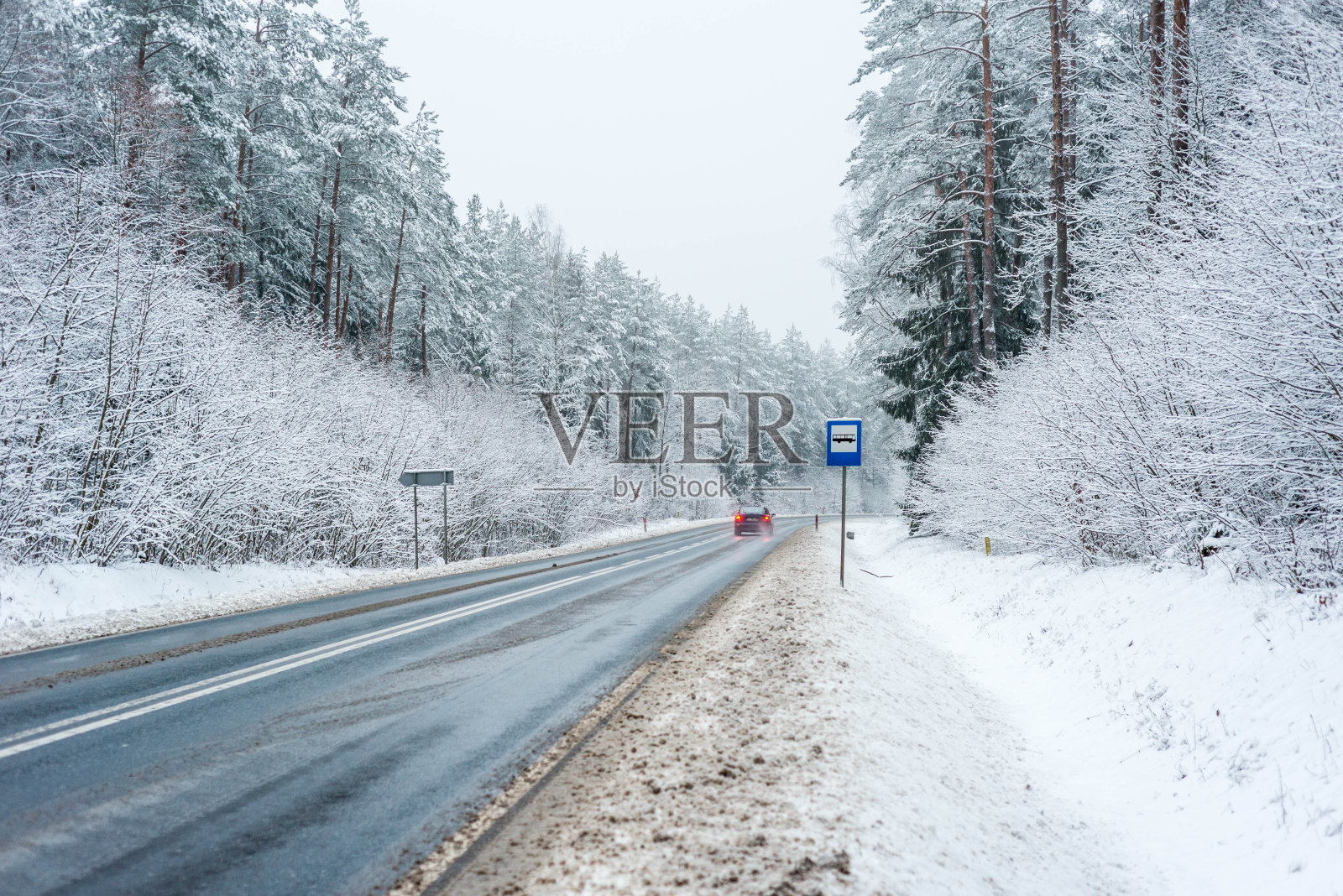 路在冬天照片摄影图片