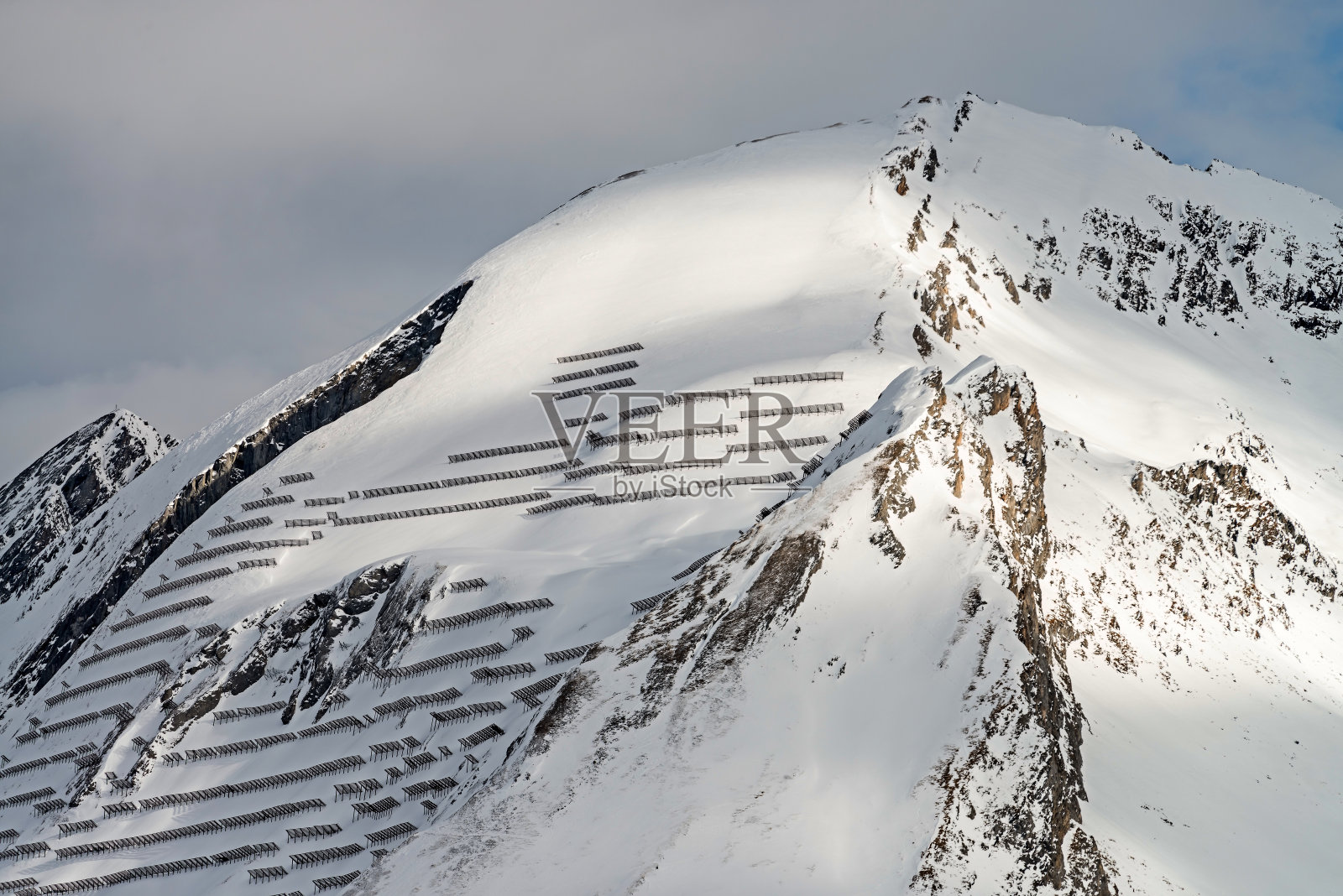 滑雪胜地齐勒塔尔-泰洛，奥地利。照片摄影图片