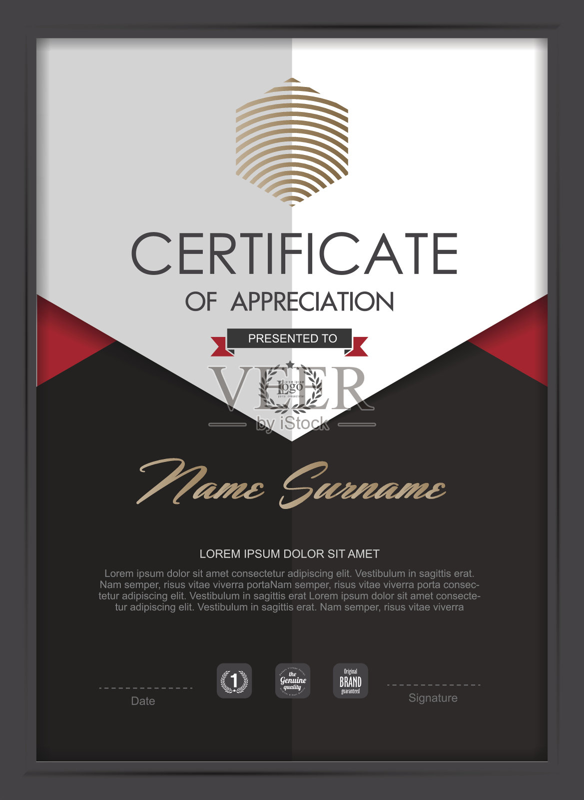 证书134插画图片素材