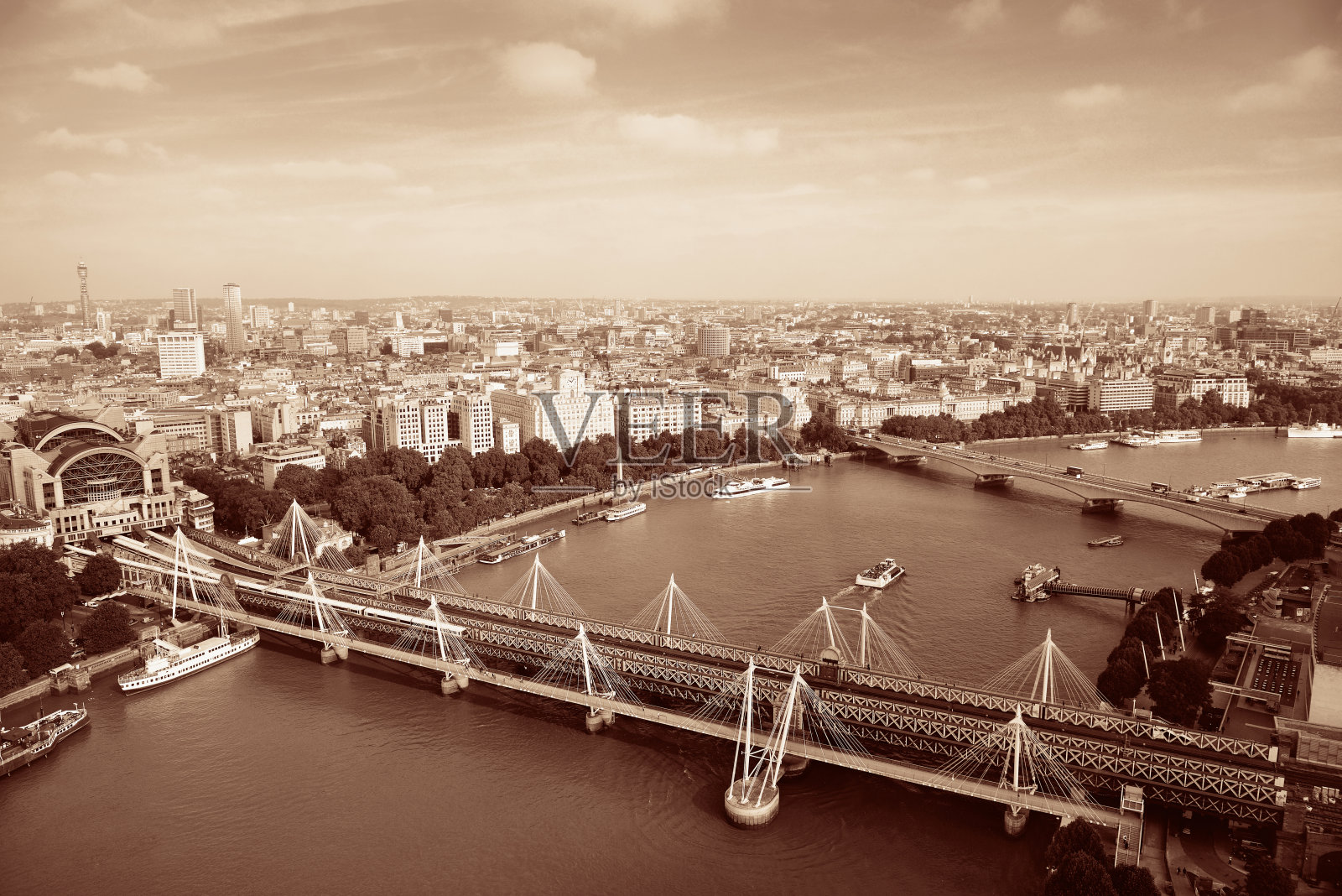 伦敦鸟瞰图照片摄影图片