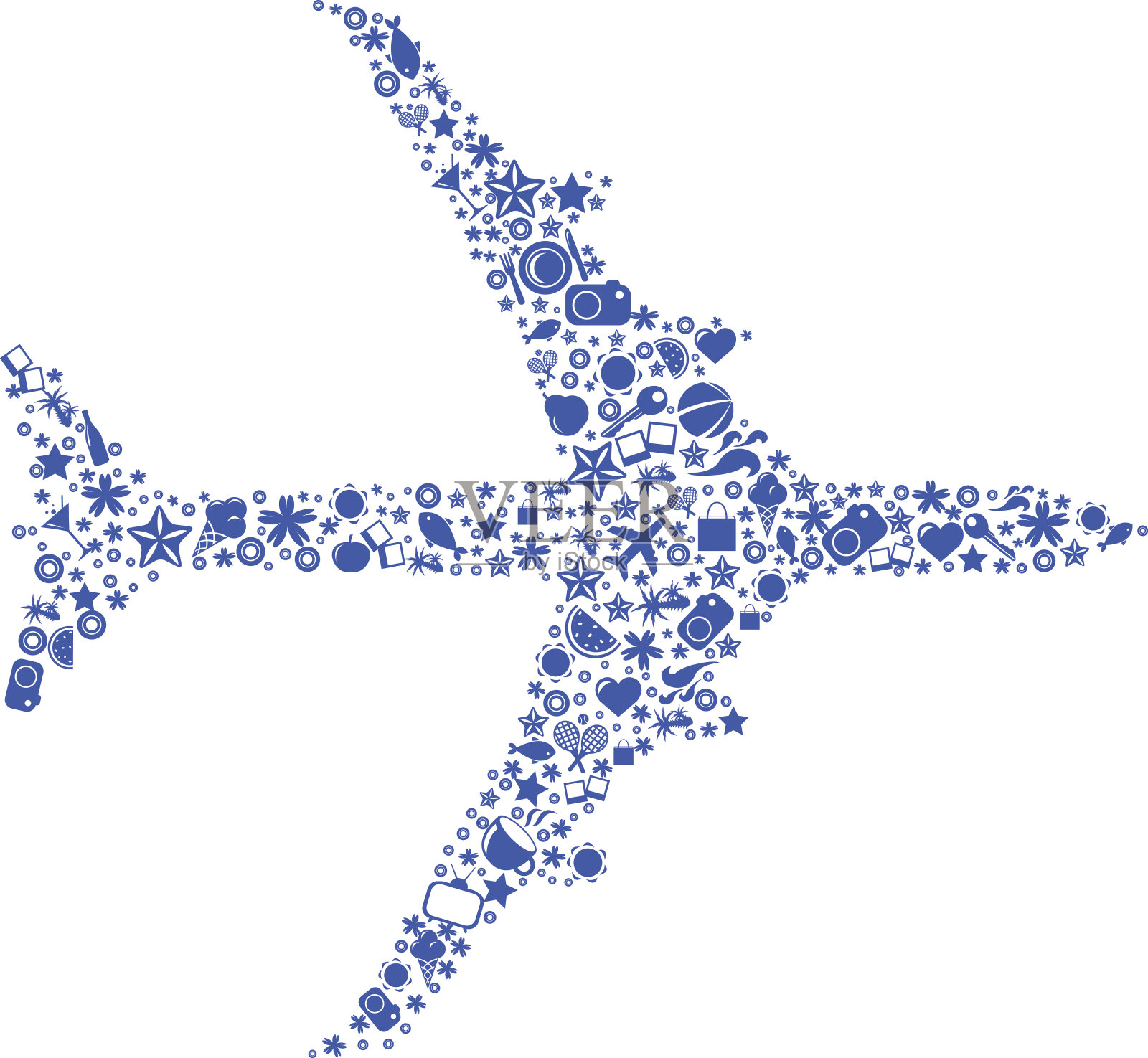 来自旅行图标的飞机插画图片素材