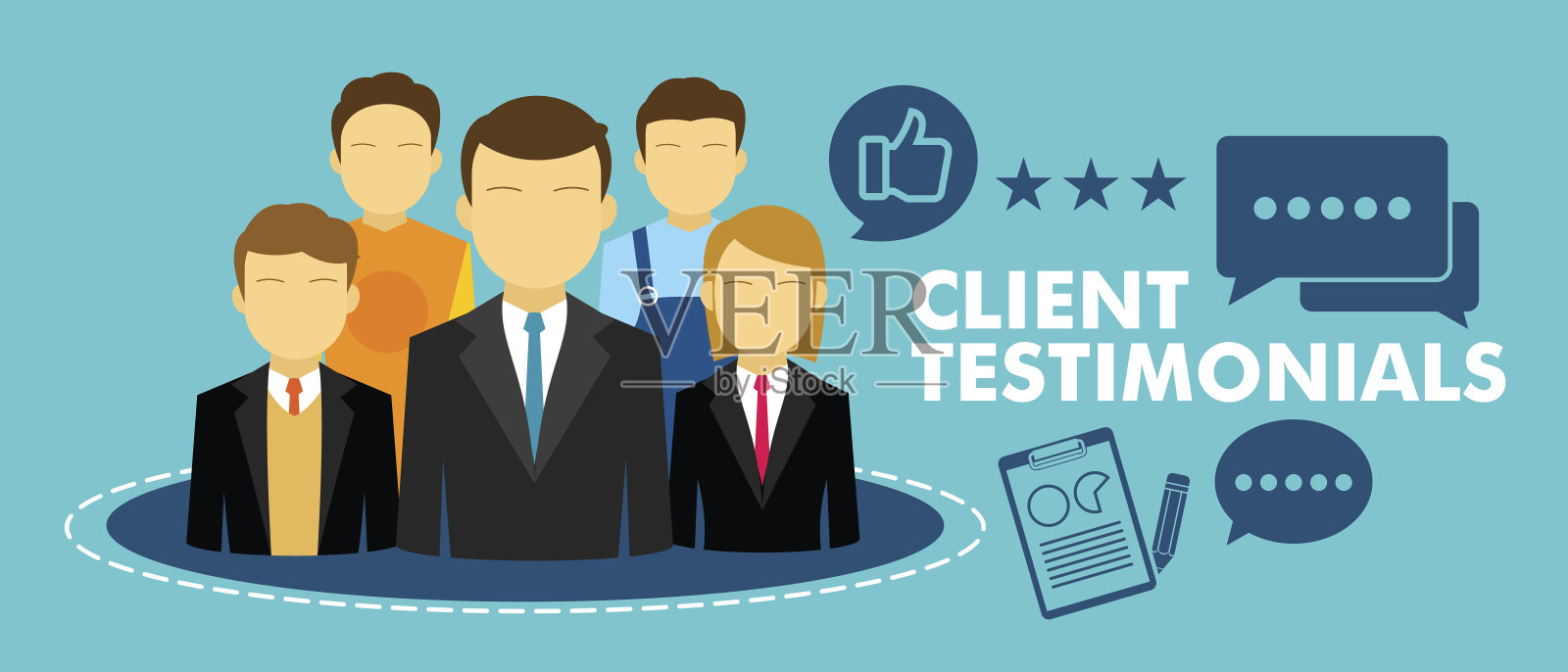 客户的反馈插画图片素材