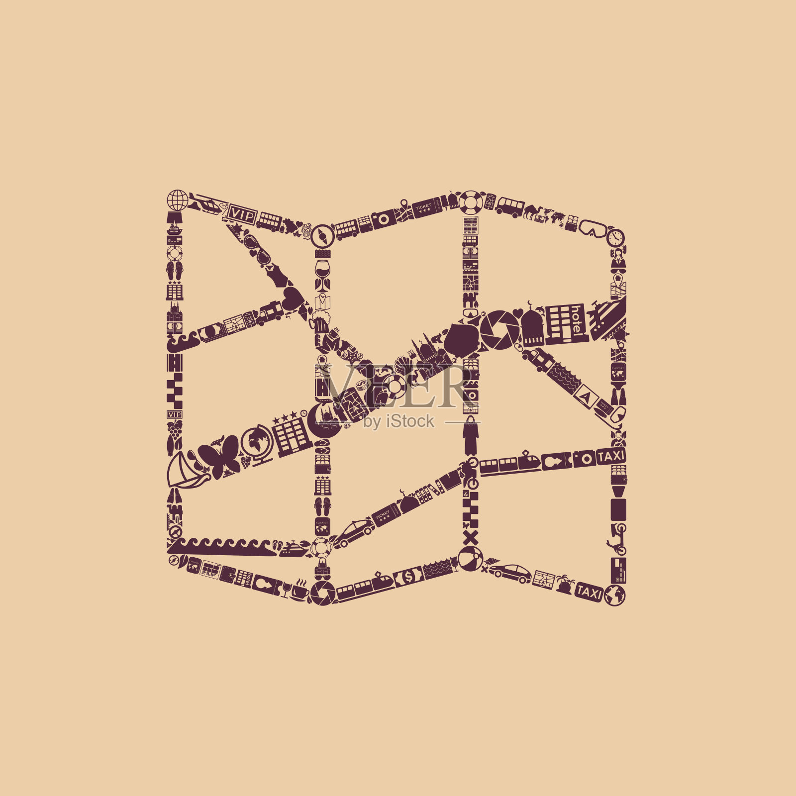 地图图标插画图片素材