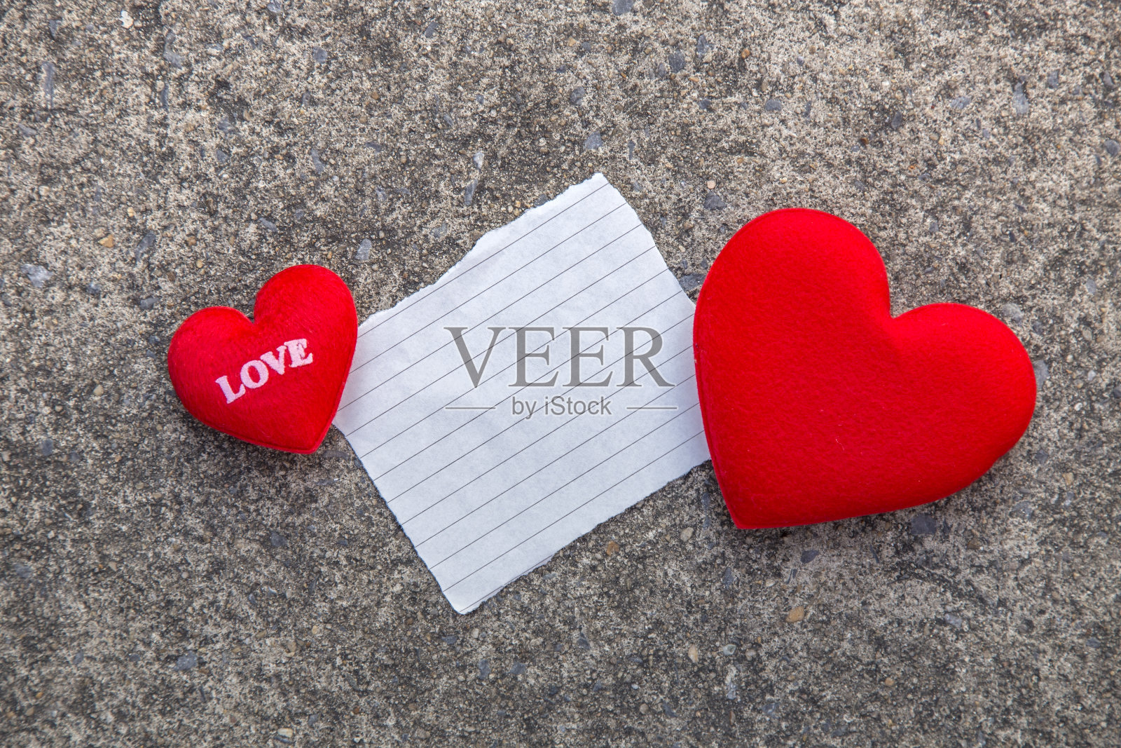 情人节背景和心与空白便条为文本照片摄影图片