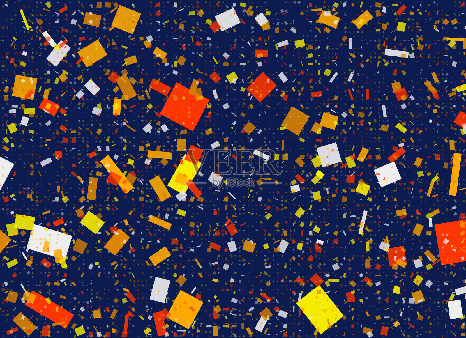 混乱排列的五彩纸屑形状。墙纸图案照片摄影图片