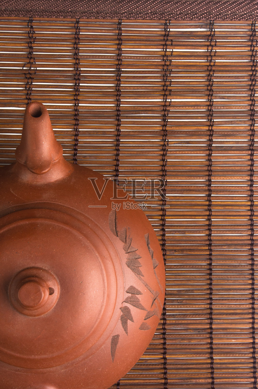 布朗中国茶壶照片摄影图片