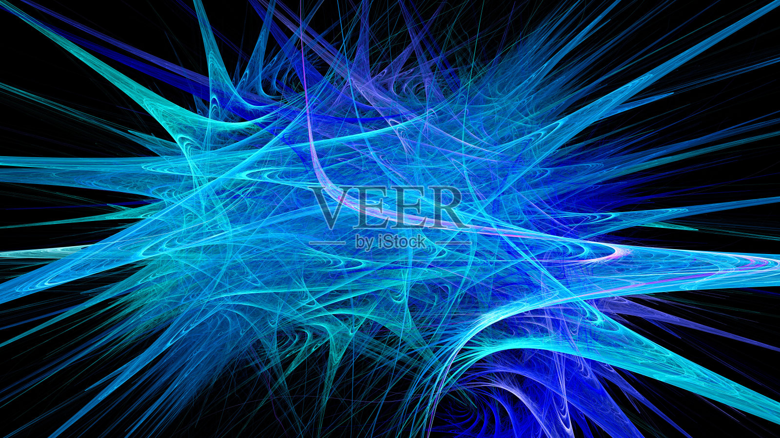 淋浴的火花。辐射闪光。照片摄影图片