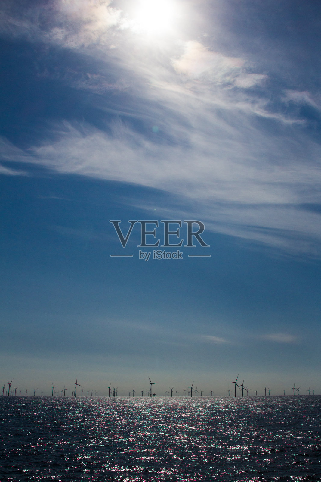 海上风电场照片摄影图片