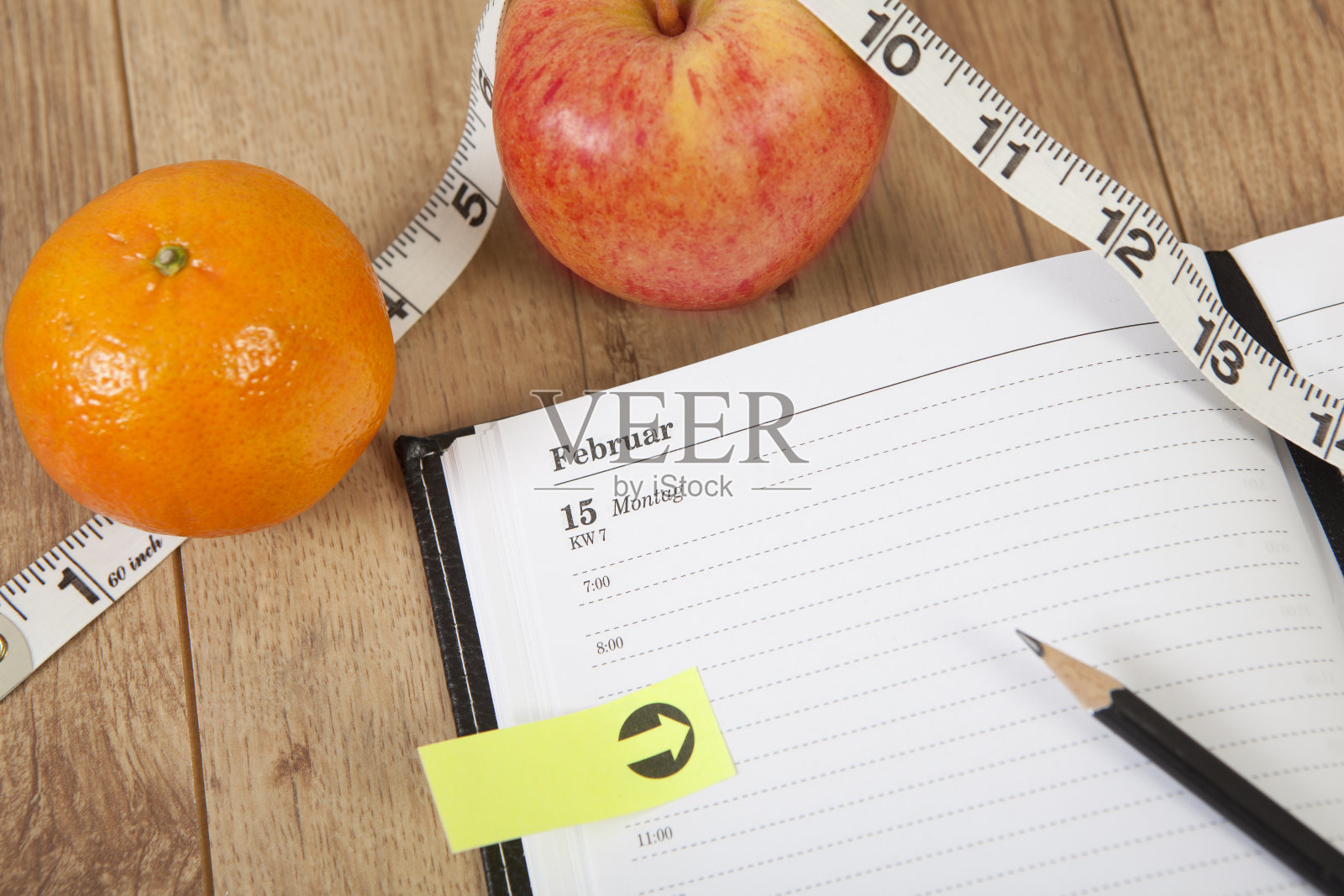 日历的水果照片摄影图片