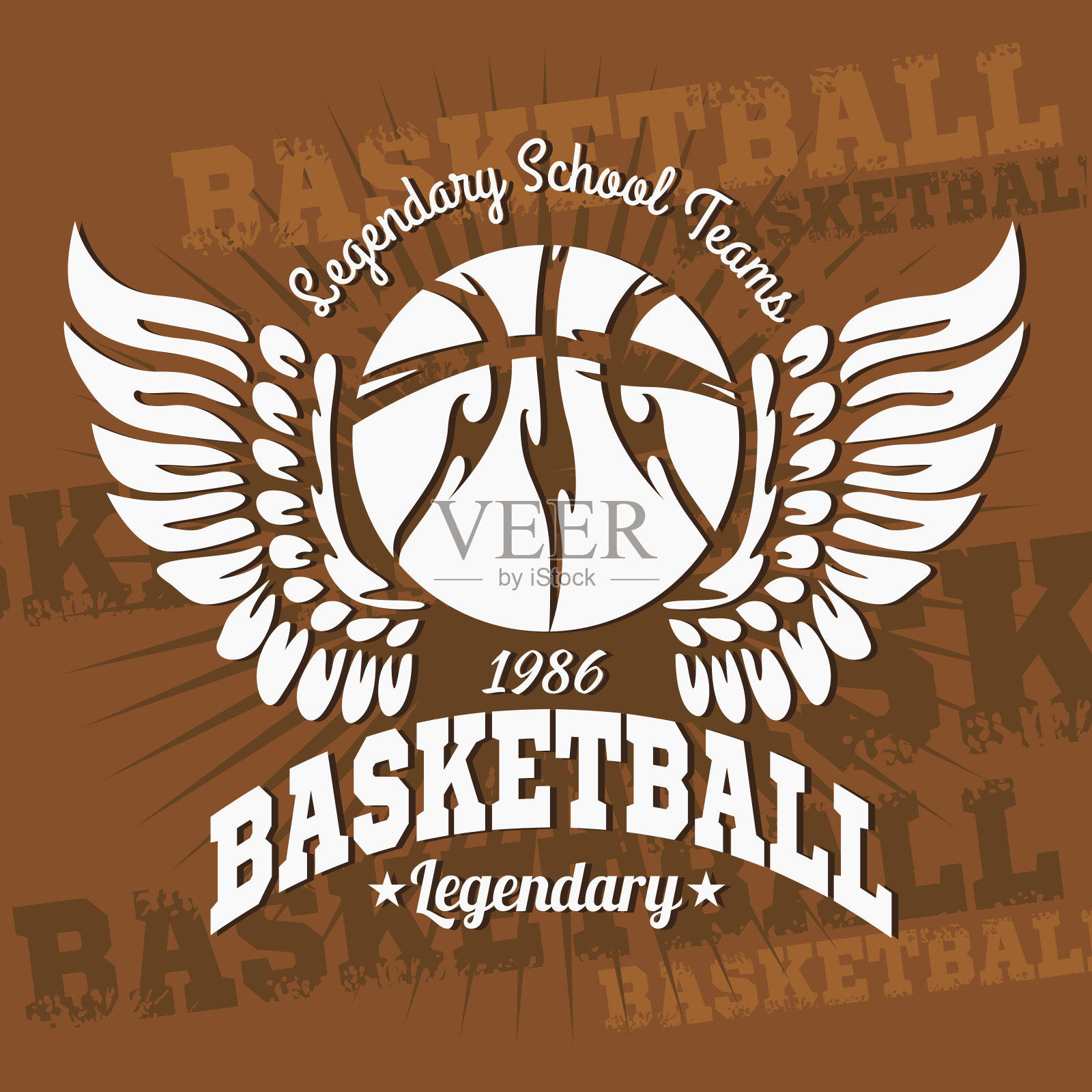 篮球徽章的t恤，海报，横幅，印刷品设计元素图片