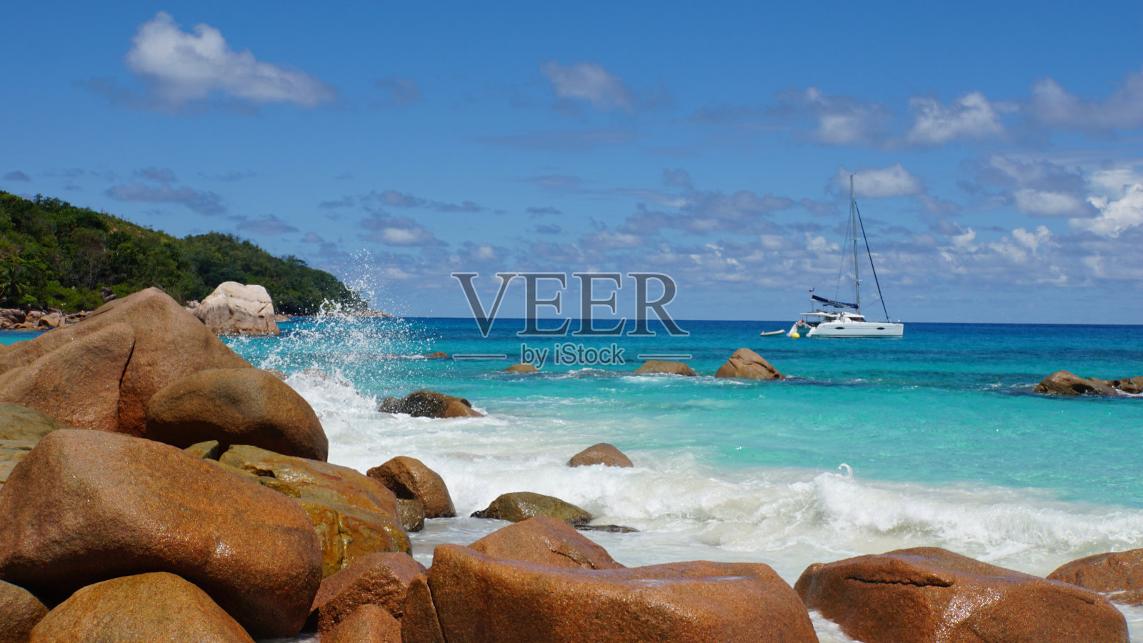 双体船和花岗岩照片摄影图片